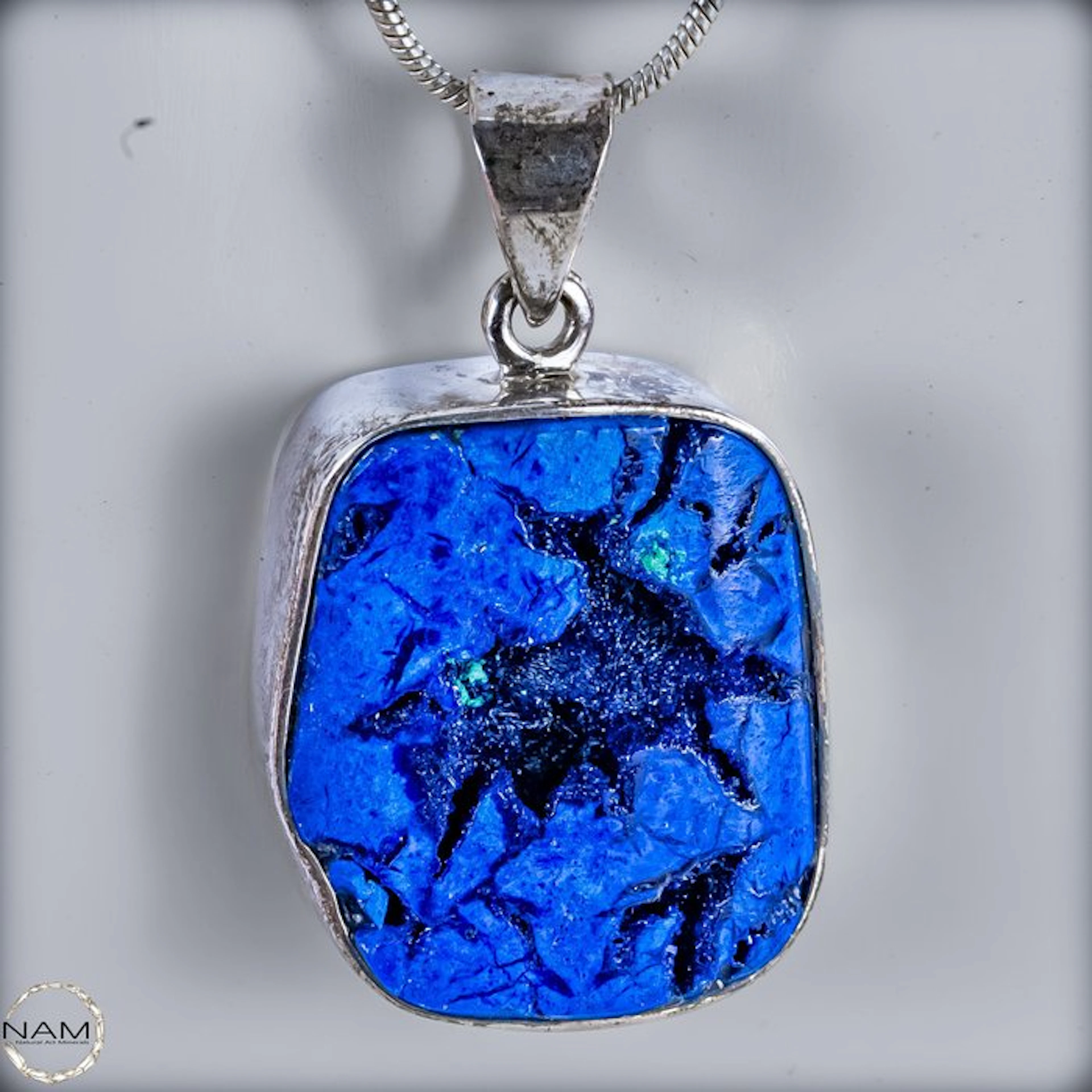 Very rare natural azurite nugget from Russia