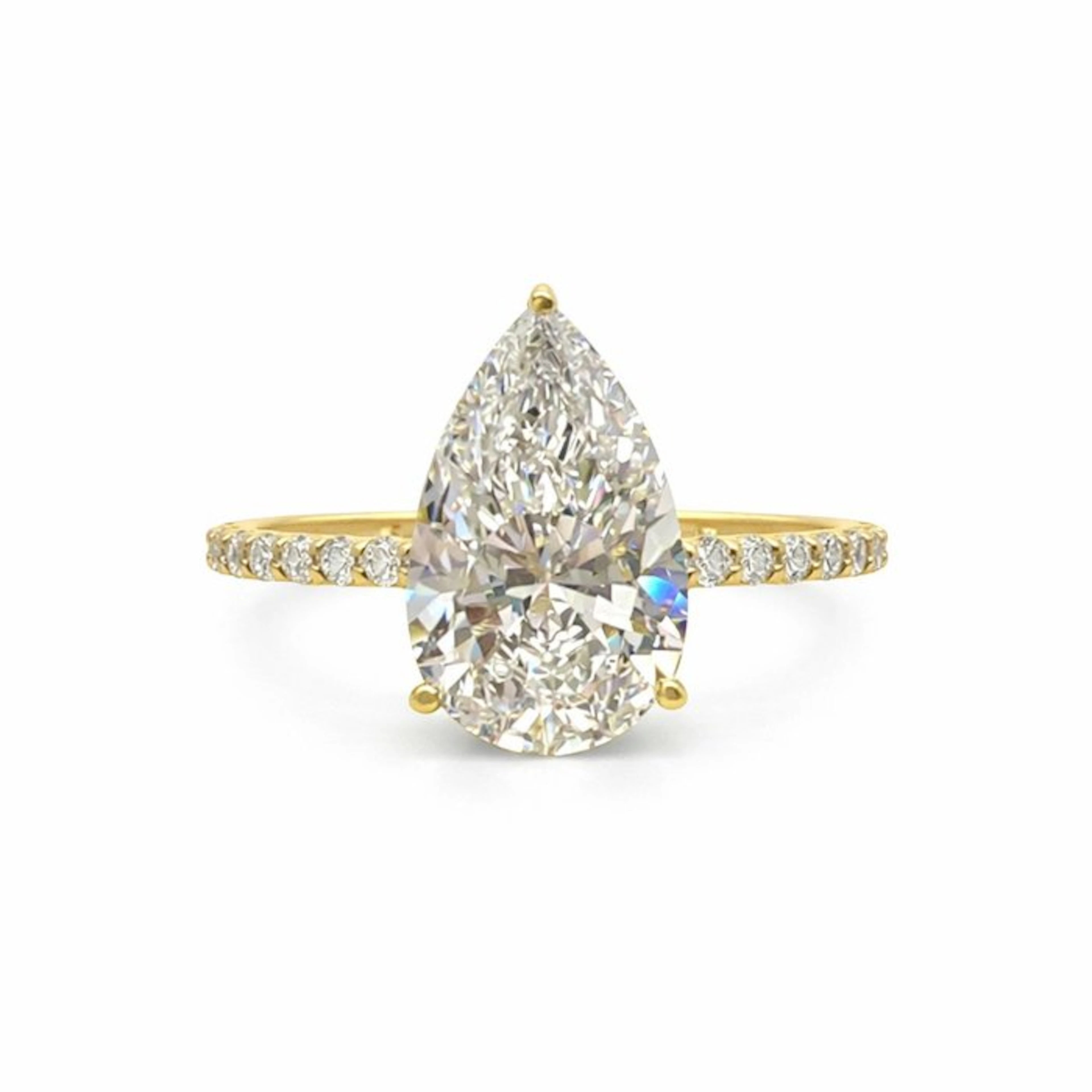 No reserve price - Ring - 14 kt