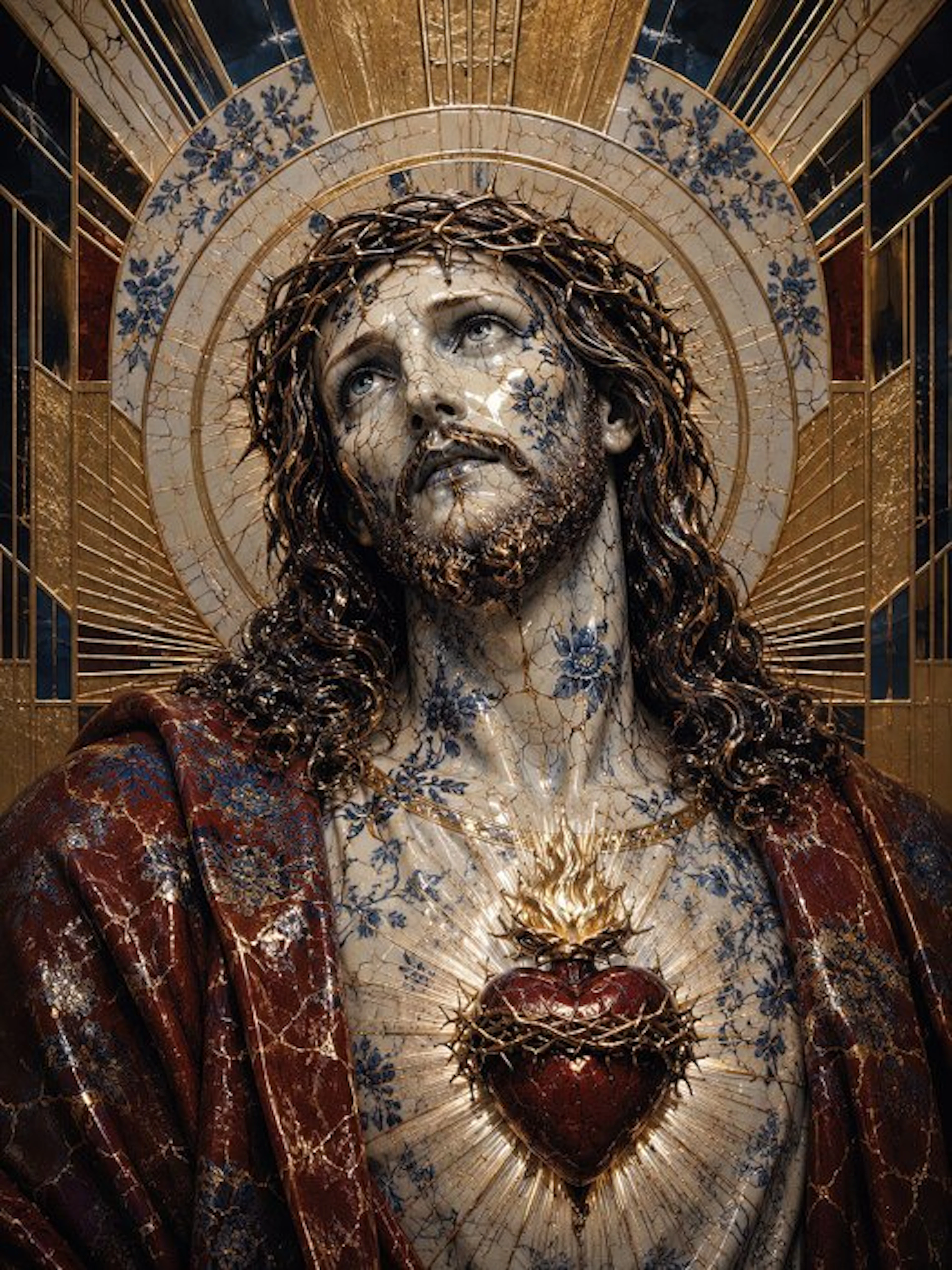 Yamila - Sagrado Corazón de Kintsugi: Jesucristo