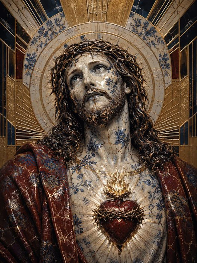 Yamila - Sagrado Corazón de Kintsugi: Jesucristo
