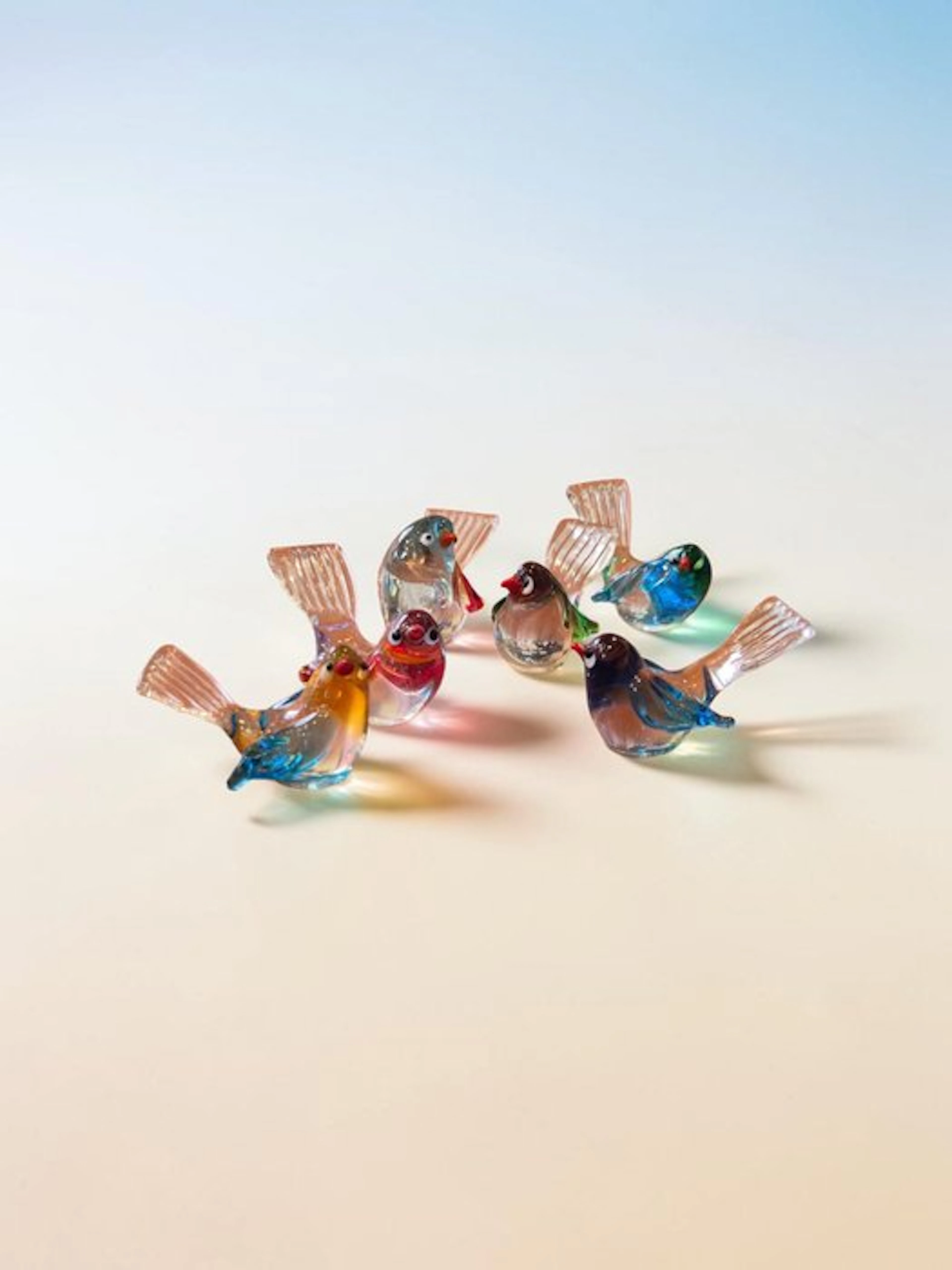 Tommasi Studio - Figurine - Uccelli in Vetro di Murano (6) - Murano glass