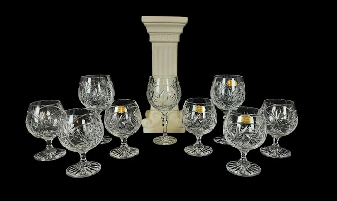 Cristal Plomo 24 % PbO - Lead Crystal - Drinking set (9) - Crystal