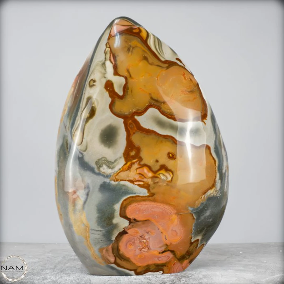 Natural Very Artistic Polychrome Jasper Freeform- 12394.44 g