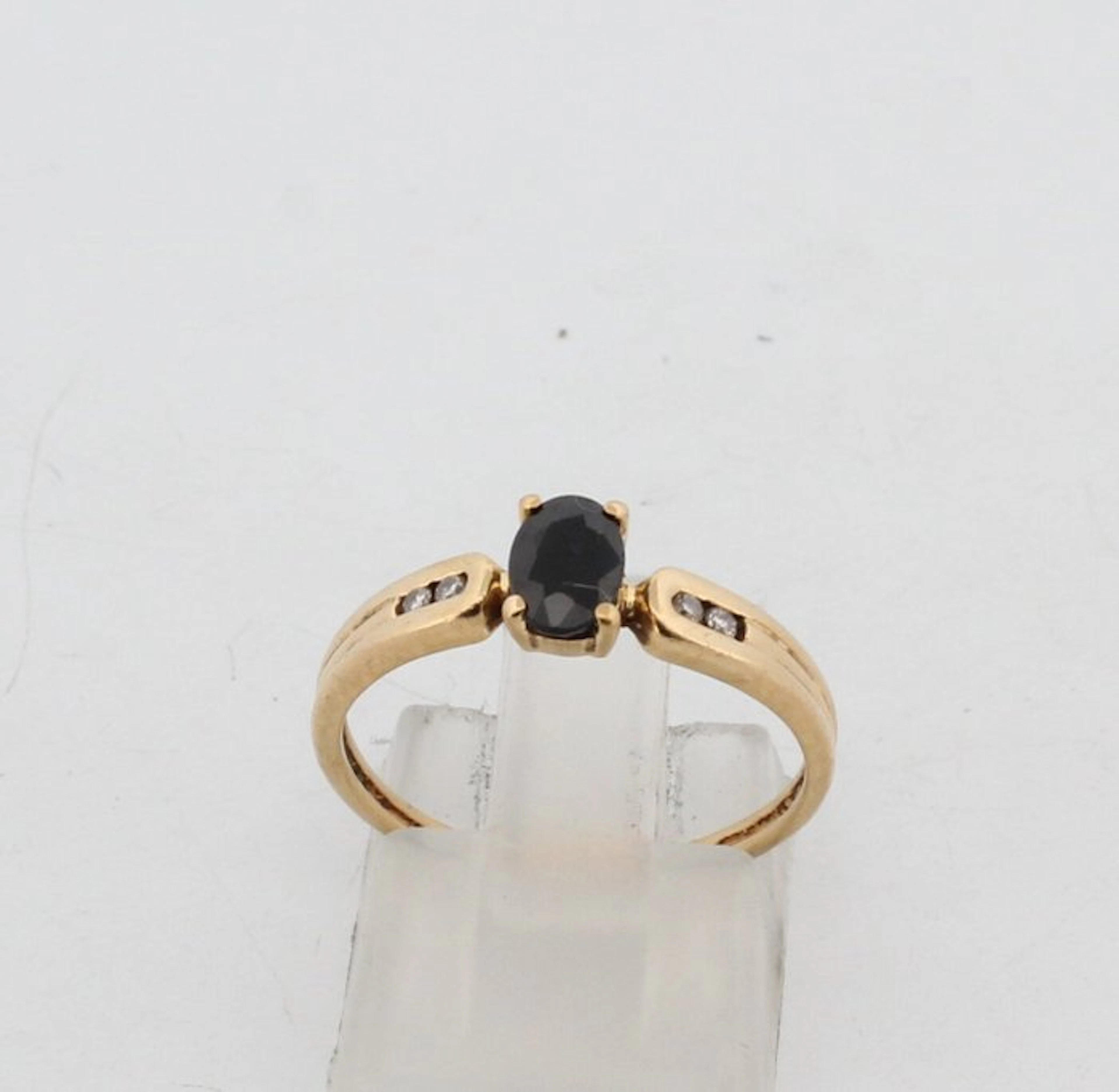 No reserve price - Ring - 18 kt. Yellow gold Sapphire - Diamond