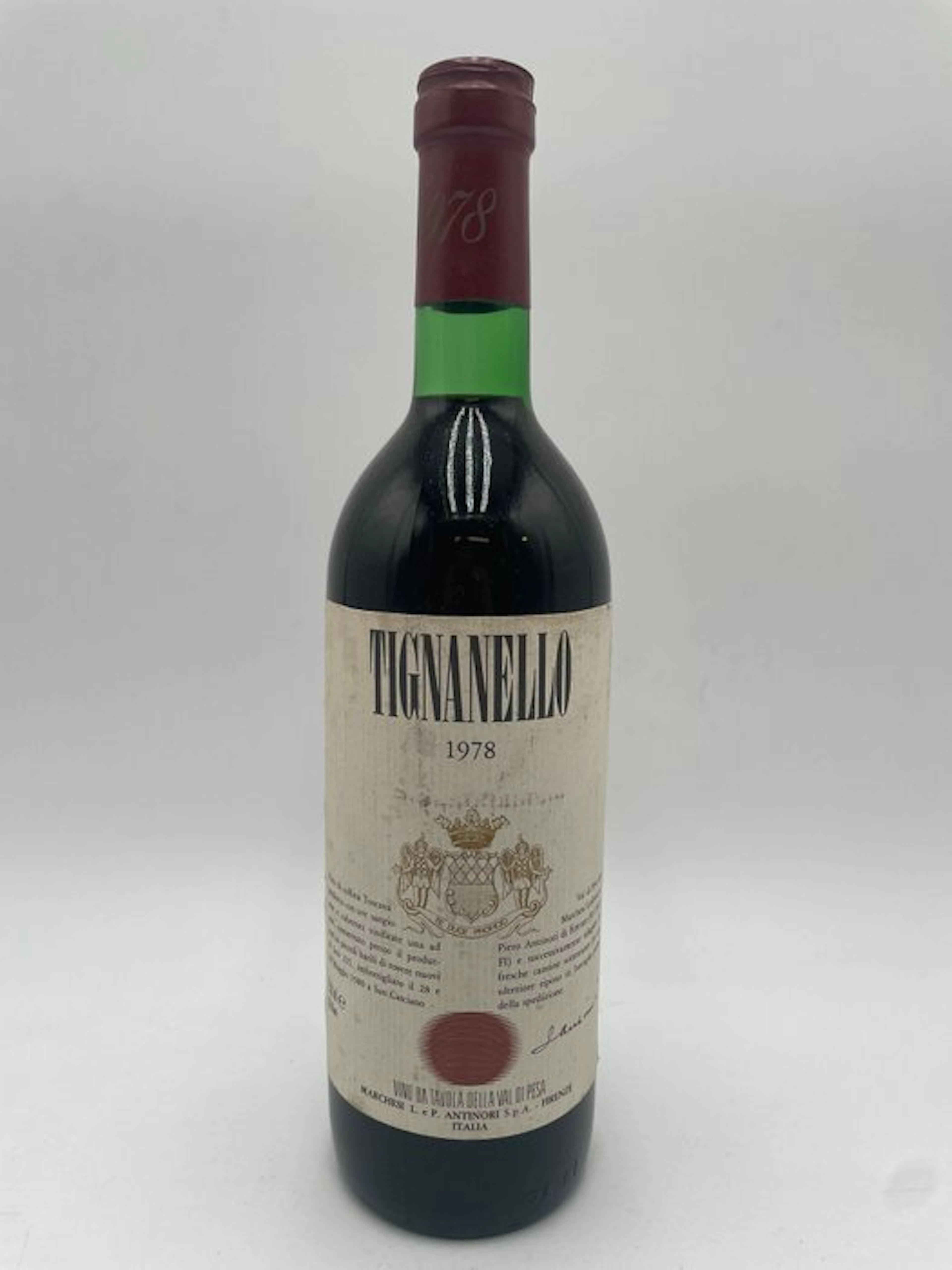 1978 Marchesi Antinori Tignanello - Tuscany IGT - 1 Bottle (0.75L)