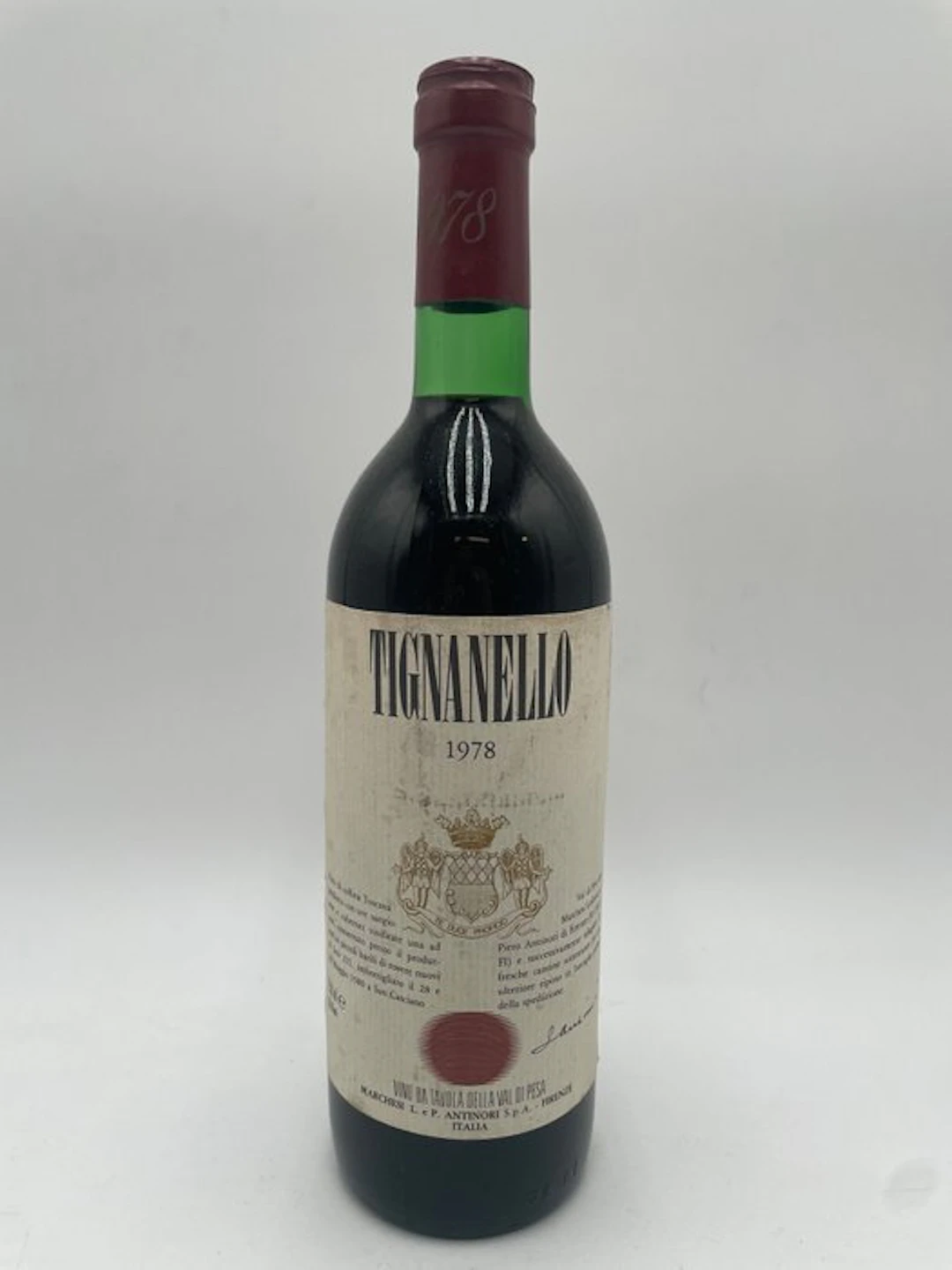 1978 Marchesi Antinori Tignanello - Tuscany IGT - 1 Bottle (0.75L)