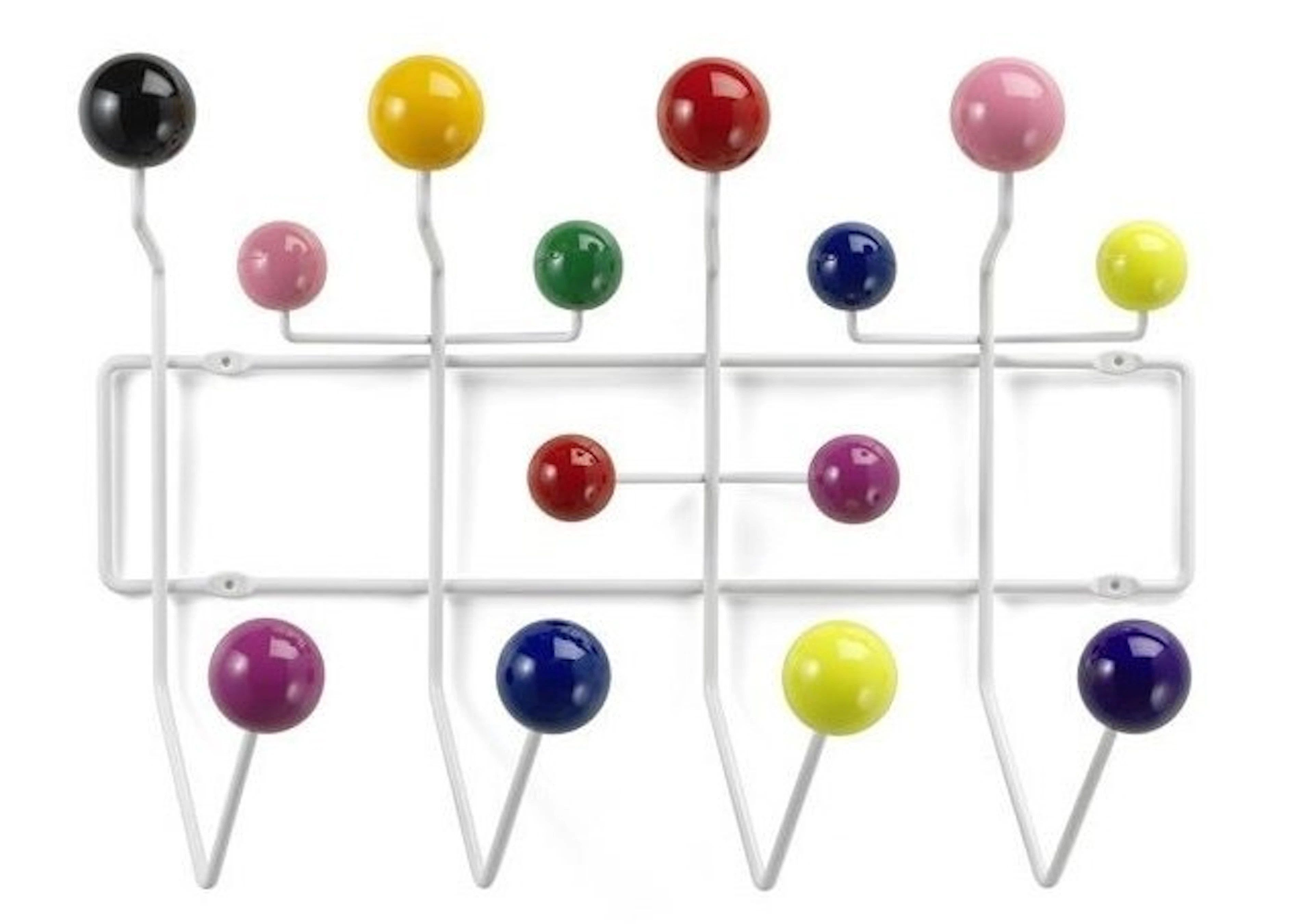 Vitra - Charles & Ray Eames - Coat rack - Hang it all - Wood, Steel