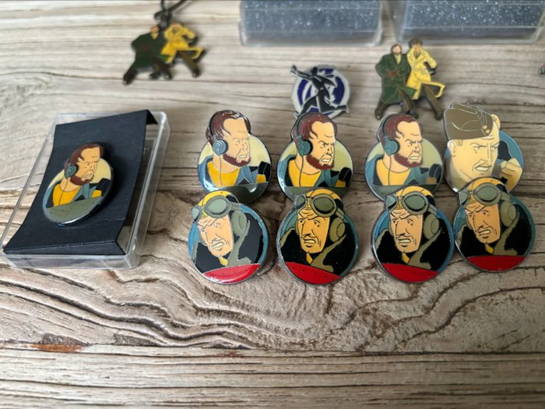 Blake & Mortimer, Kuifje, Robbedoes en Kwabbernoot, Asterix - 27 Pins