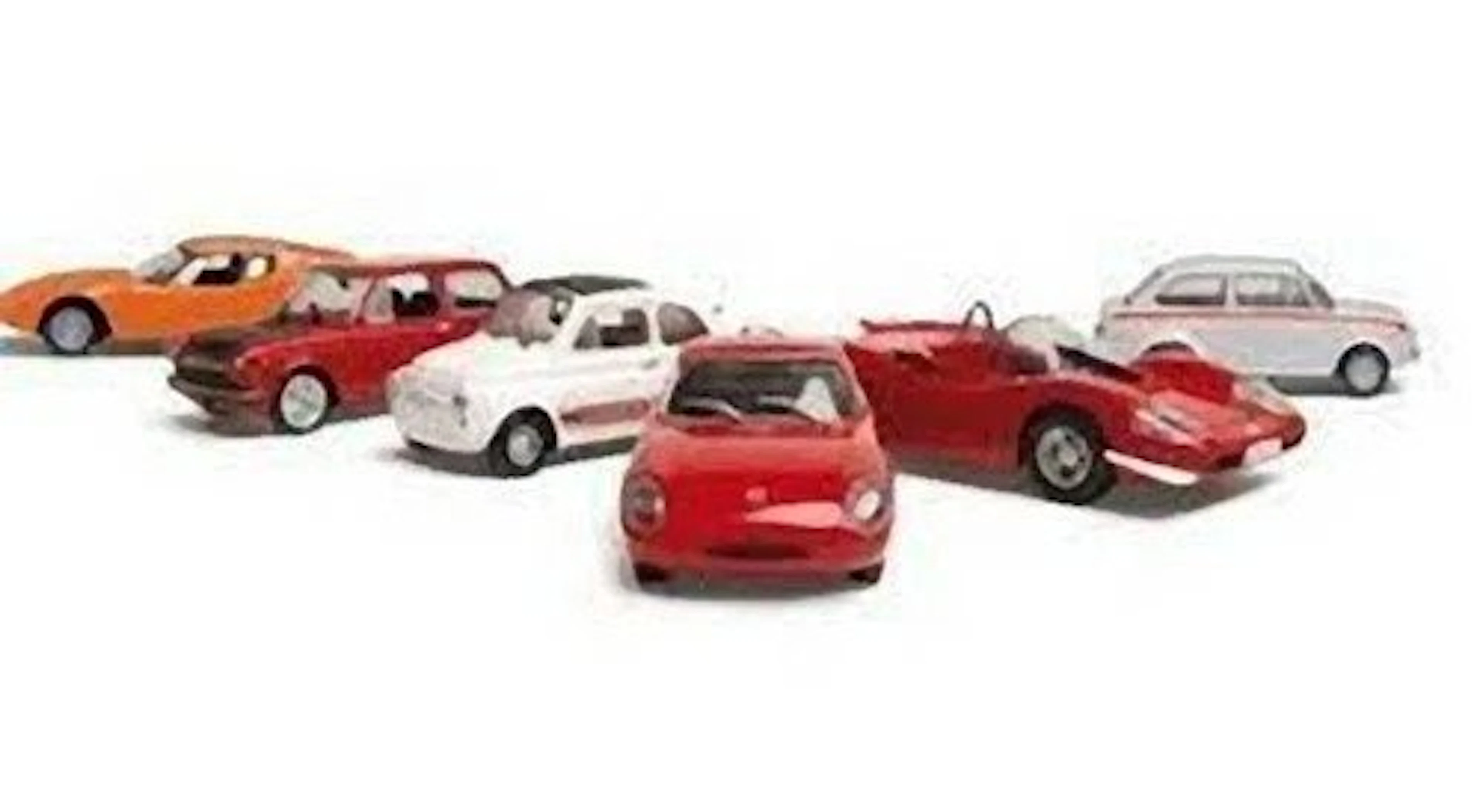 Hachette 1:43 - Model car (10) - Lotto con 10 Abarth