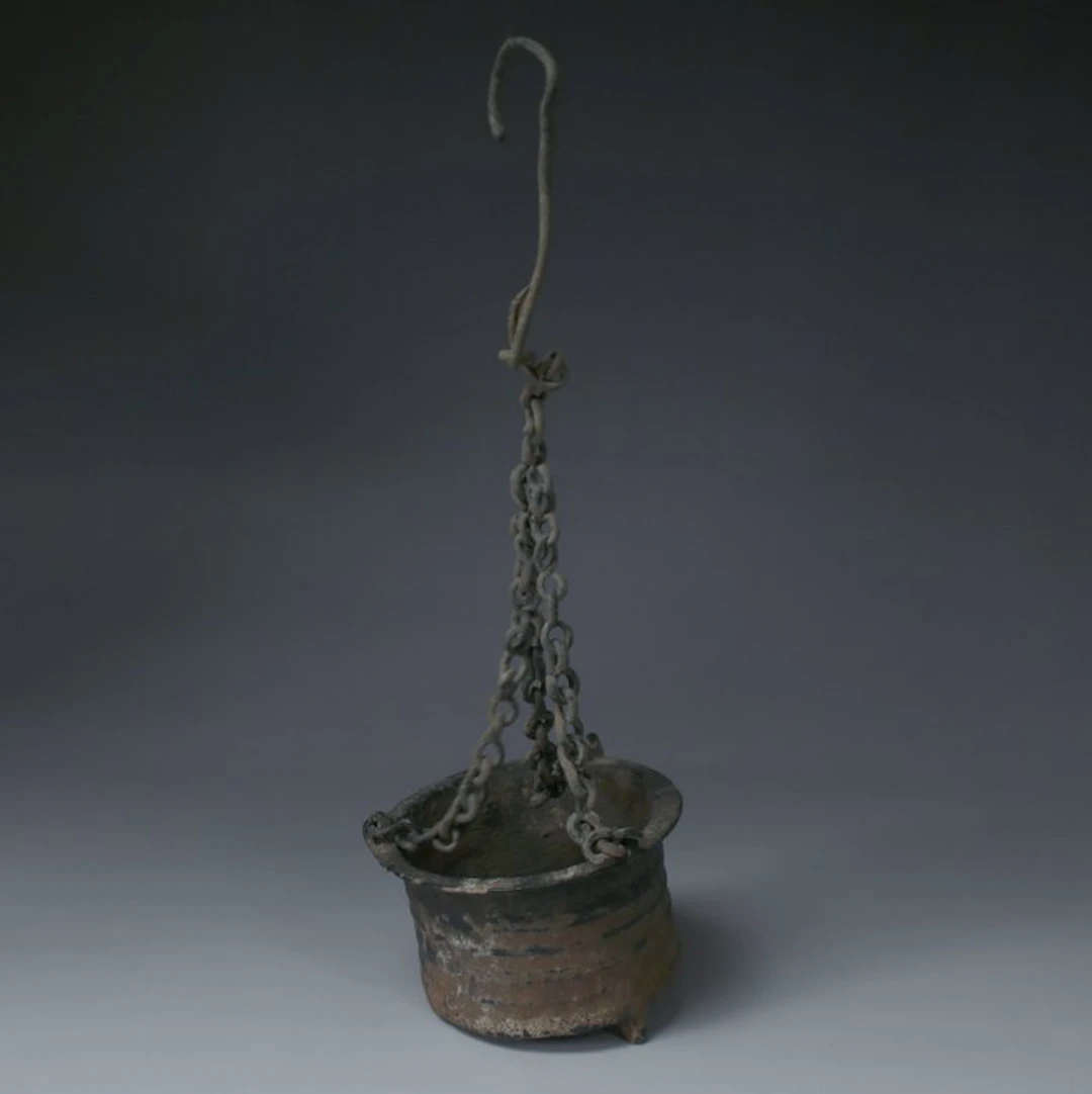 Late Roman/Early Byzantine Bronze RARE Incense burner with Greek inscription