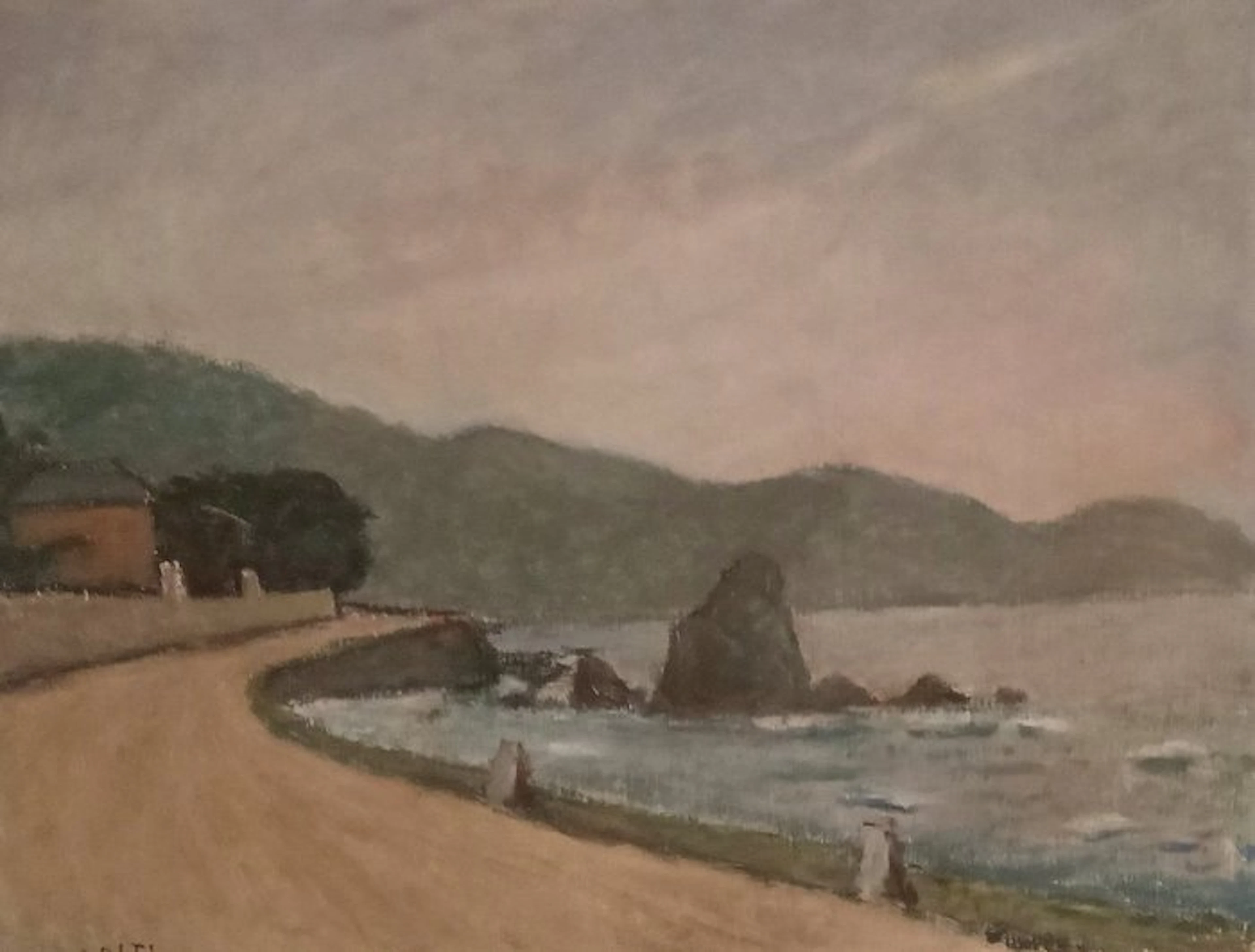 Carlo Fortunato Rosti (1885-1974) - Veduta costiera