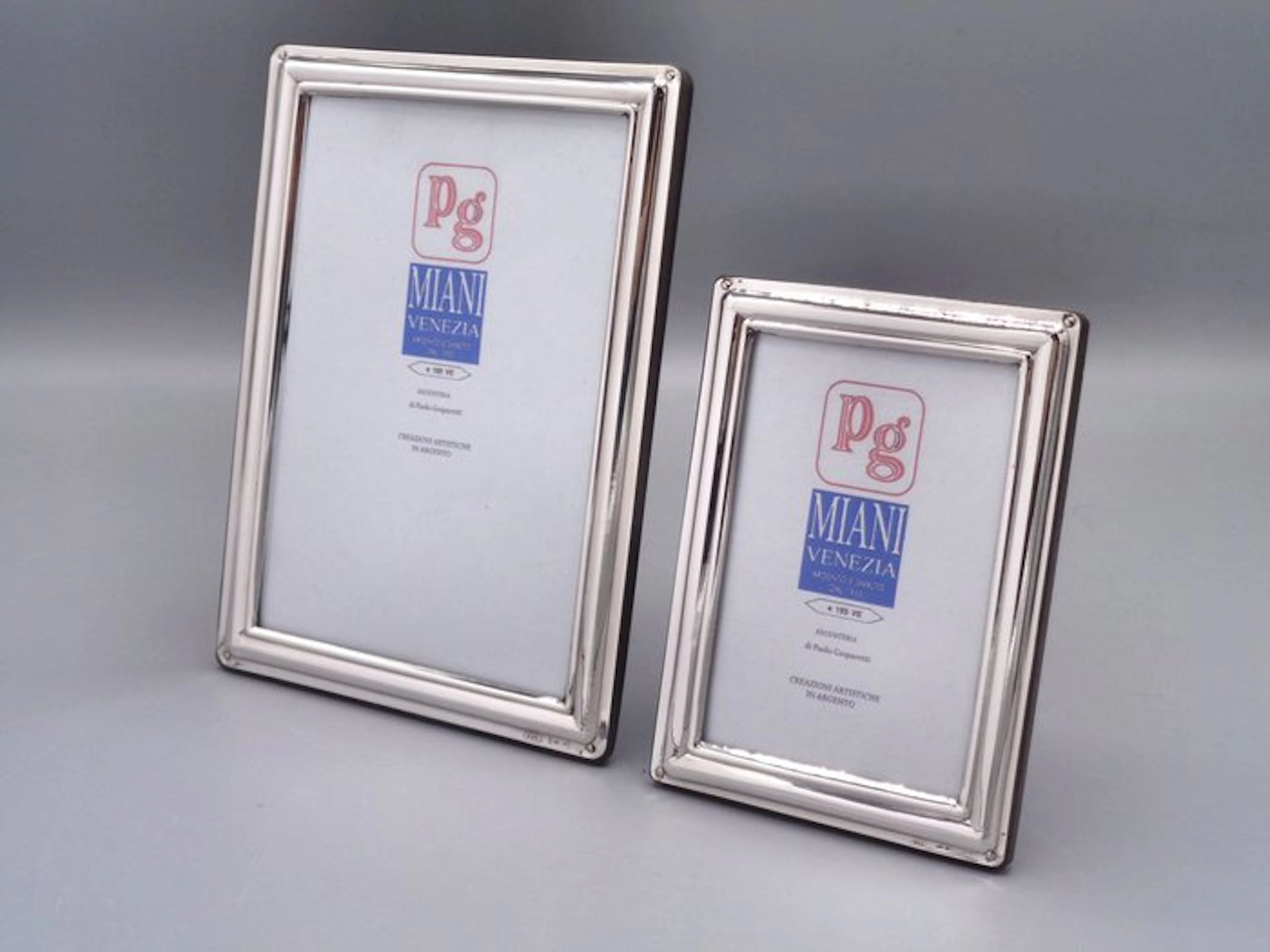 PG-Miani Argenteria - Picture frame (2) - .925 silver - 9x13 and 6x9