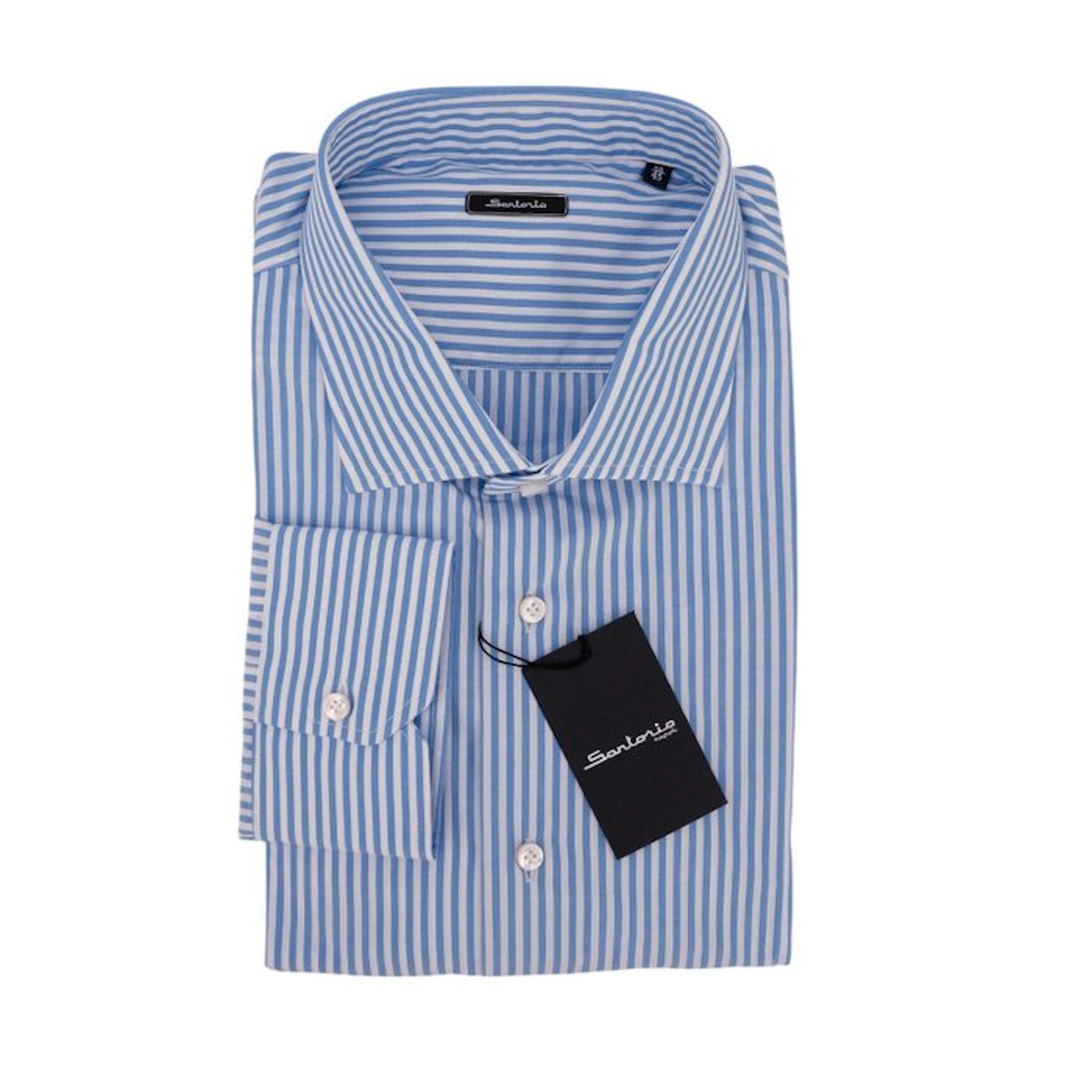 SARTORIO NAPOLI By KITON - Size 18 - 45 - Shirt Blue...