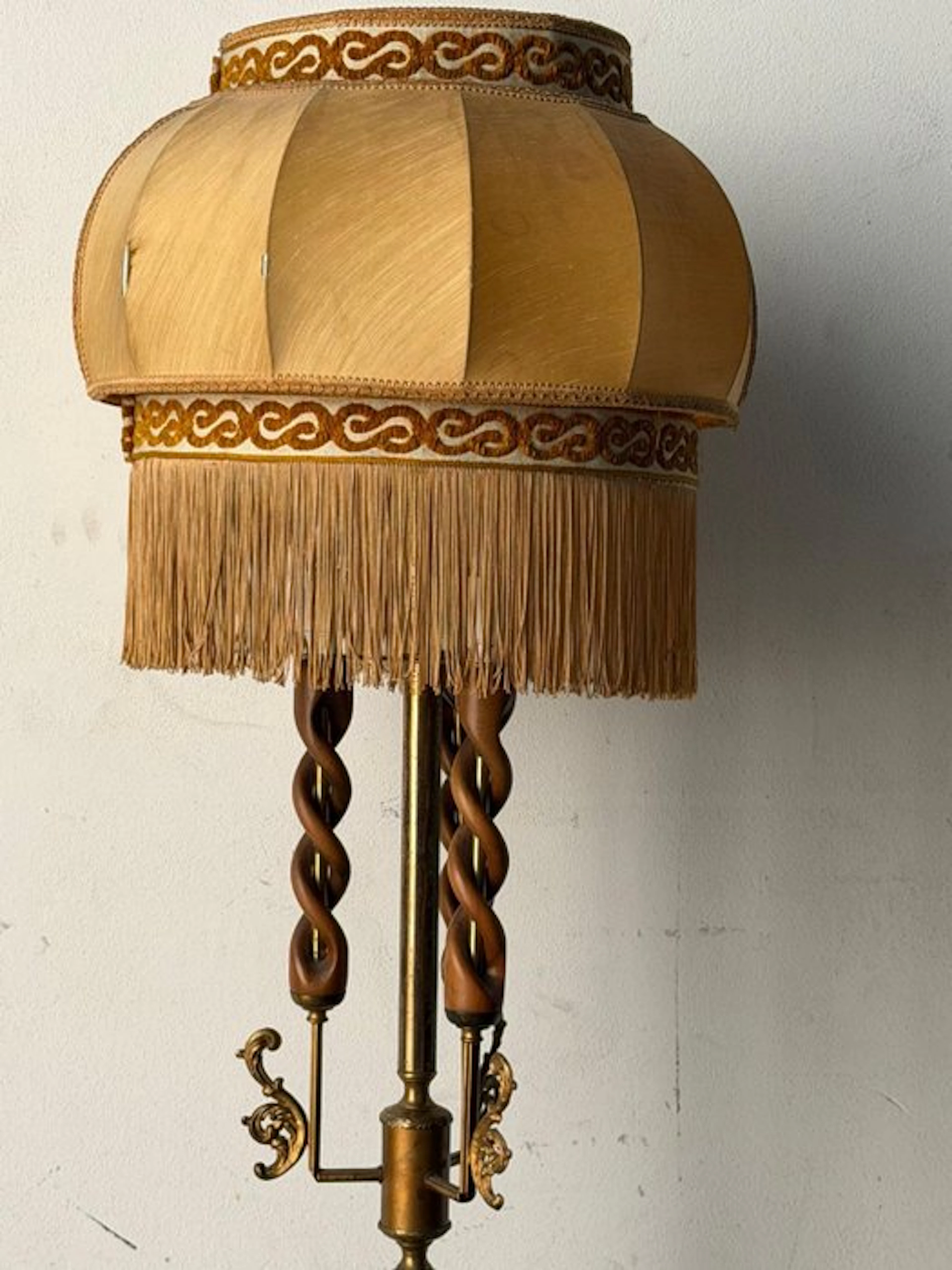 Lamp - Brass, Glass, Plastic - Floor lamp