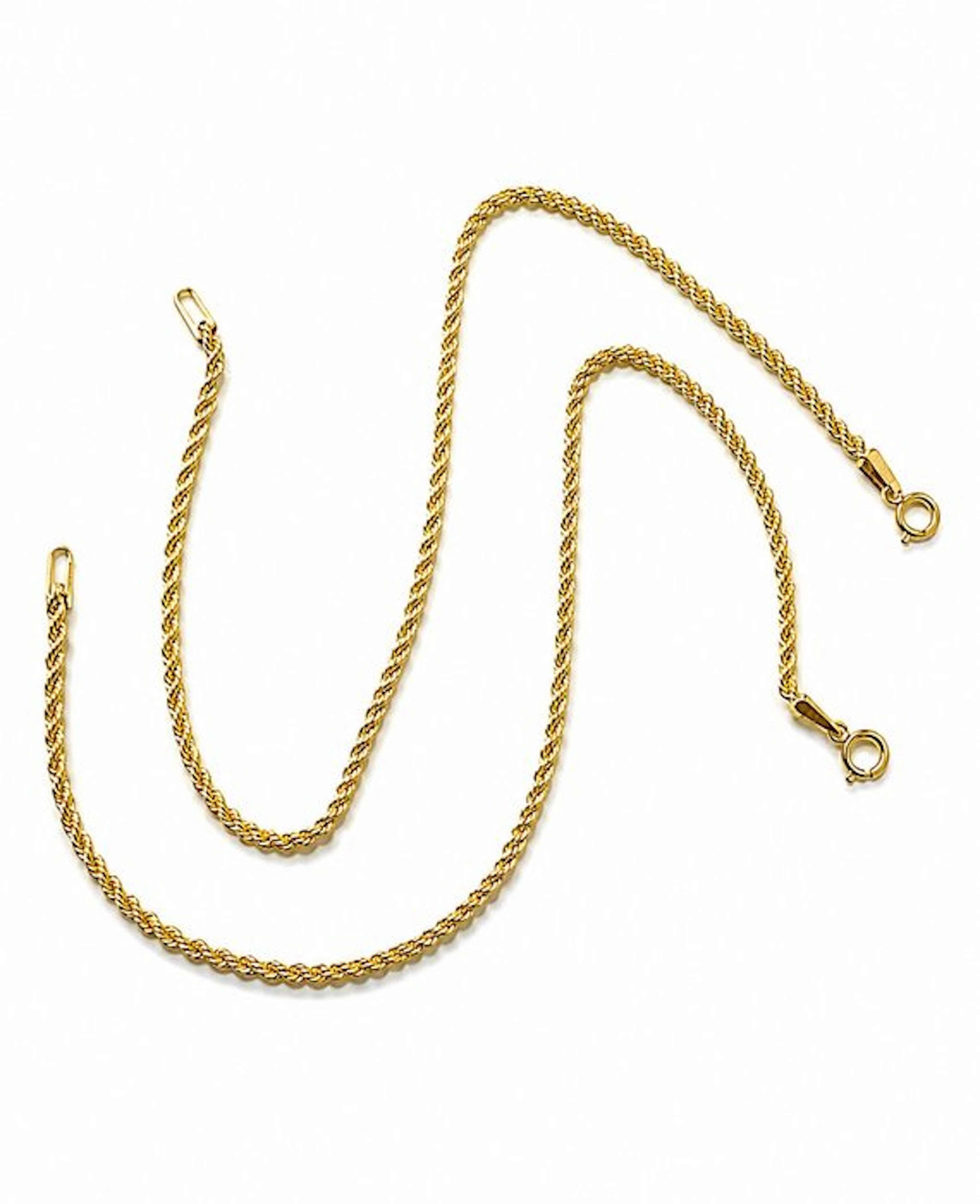 No reserve price - 2 piece jewellery set - 18 kt