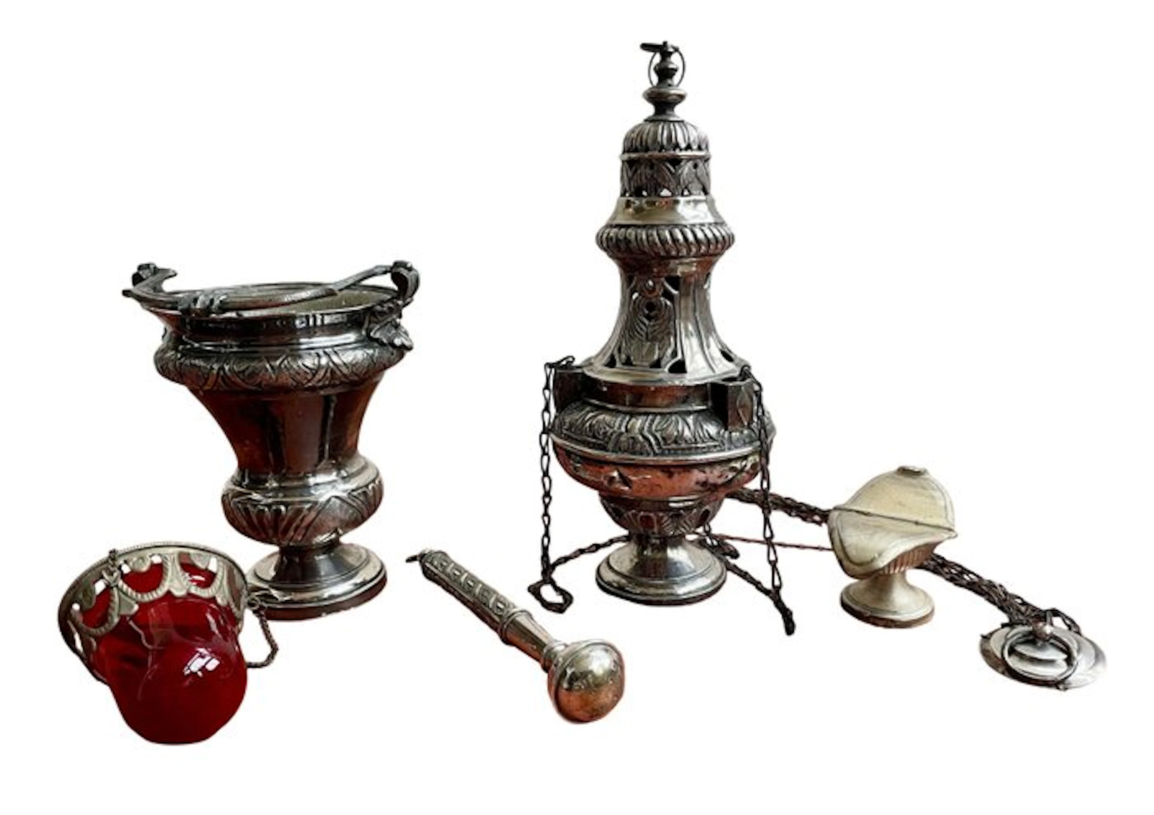 Antique Catholic Liturgical Set – Censer
