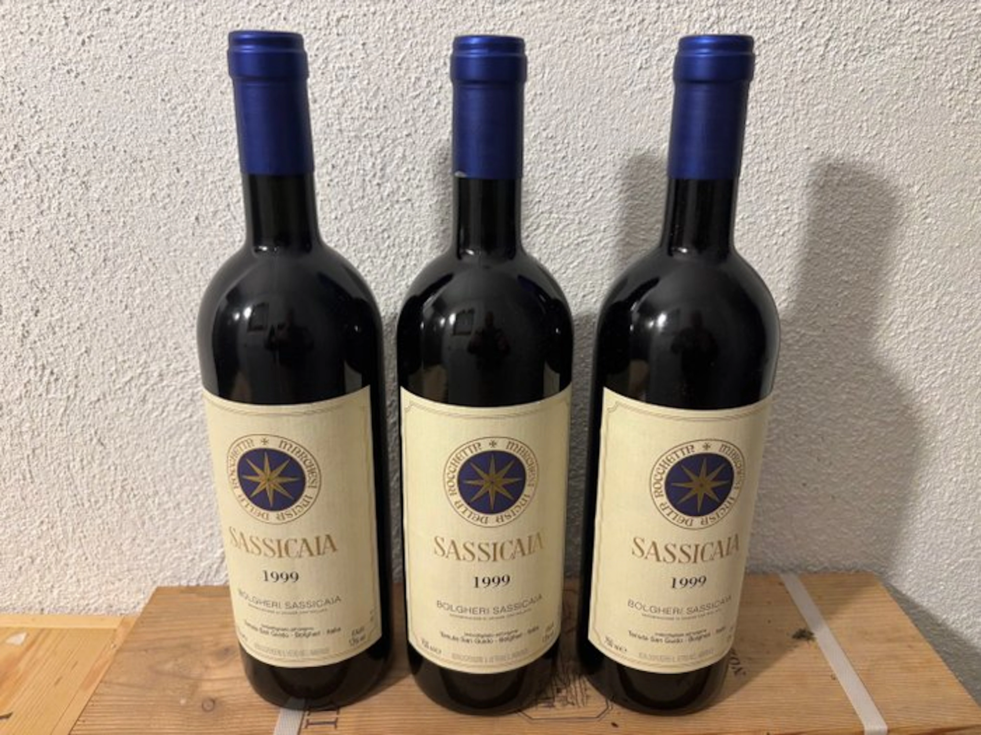 1999 Tenuta San Guido, Bolgheri, Sassicaia - Tuscany - 3 Bottles (0.75L)