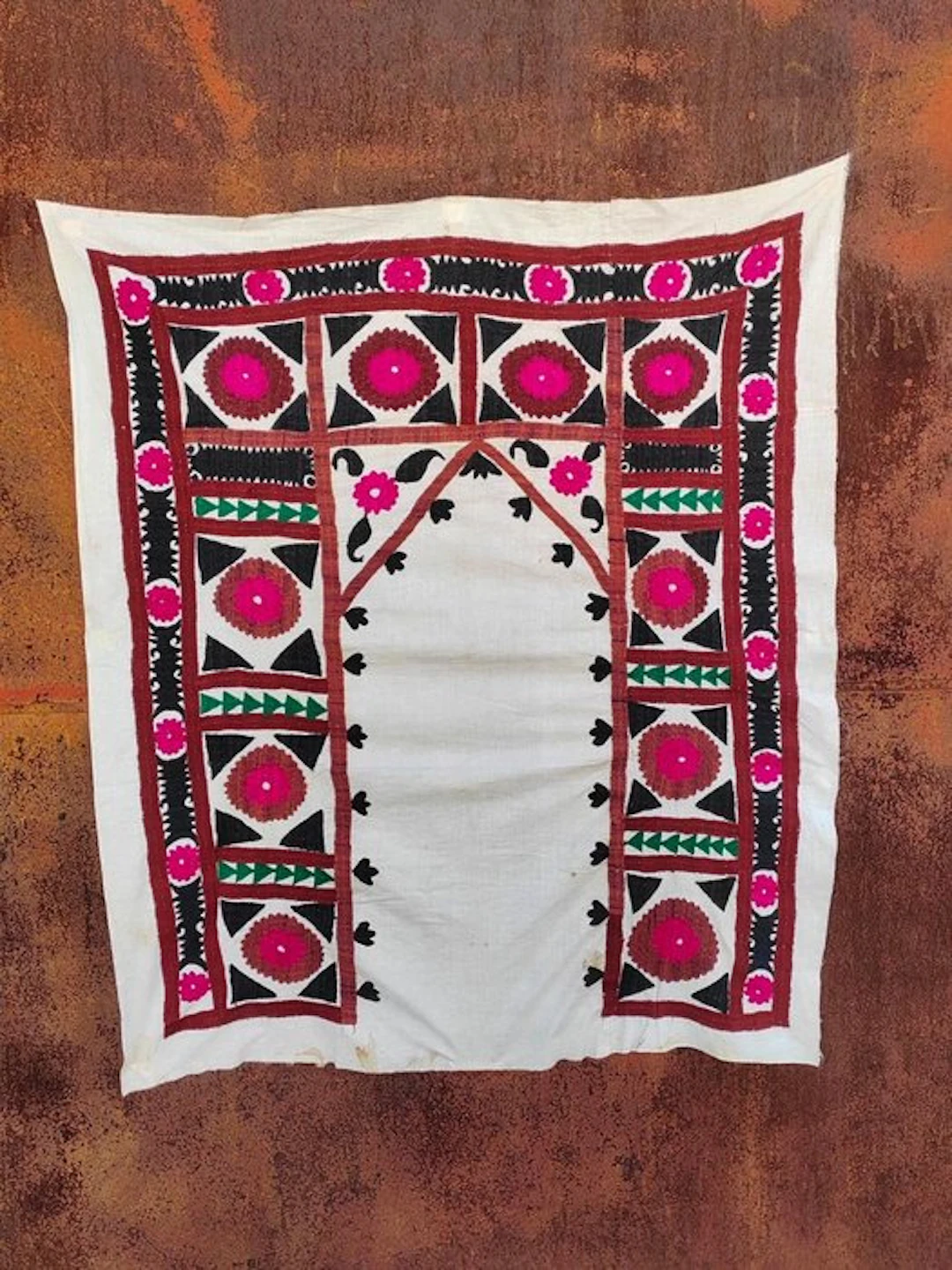 Suzani fabric - Cotton, Silk - Central Asia - Early 20th century