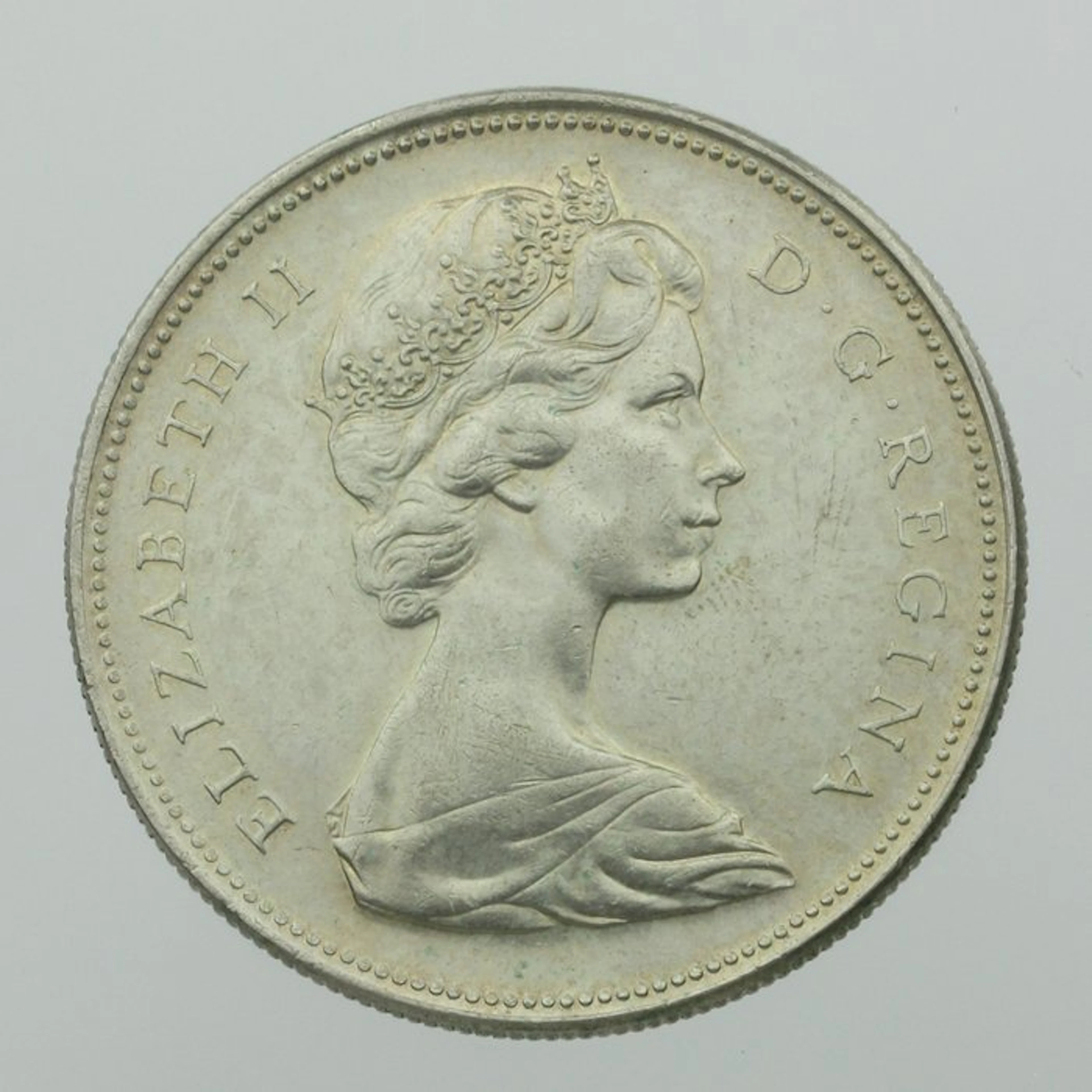 Canada. Elizabeth II. Dollar 1965 "Voyageur" (No reserve price)