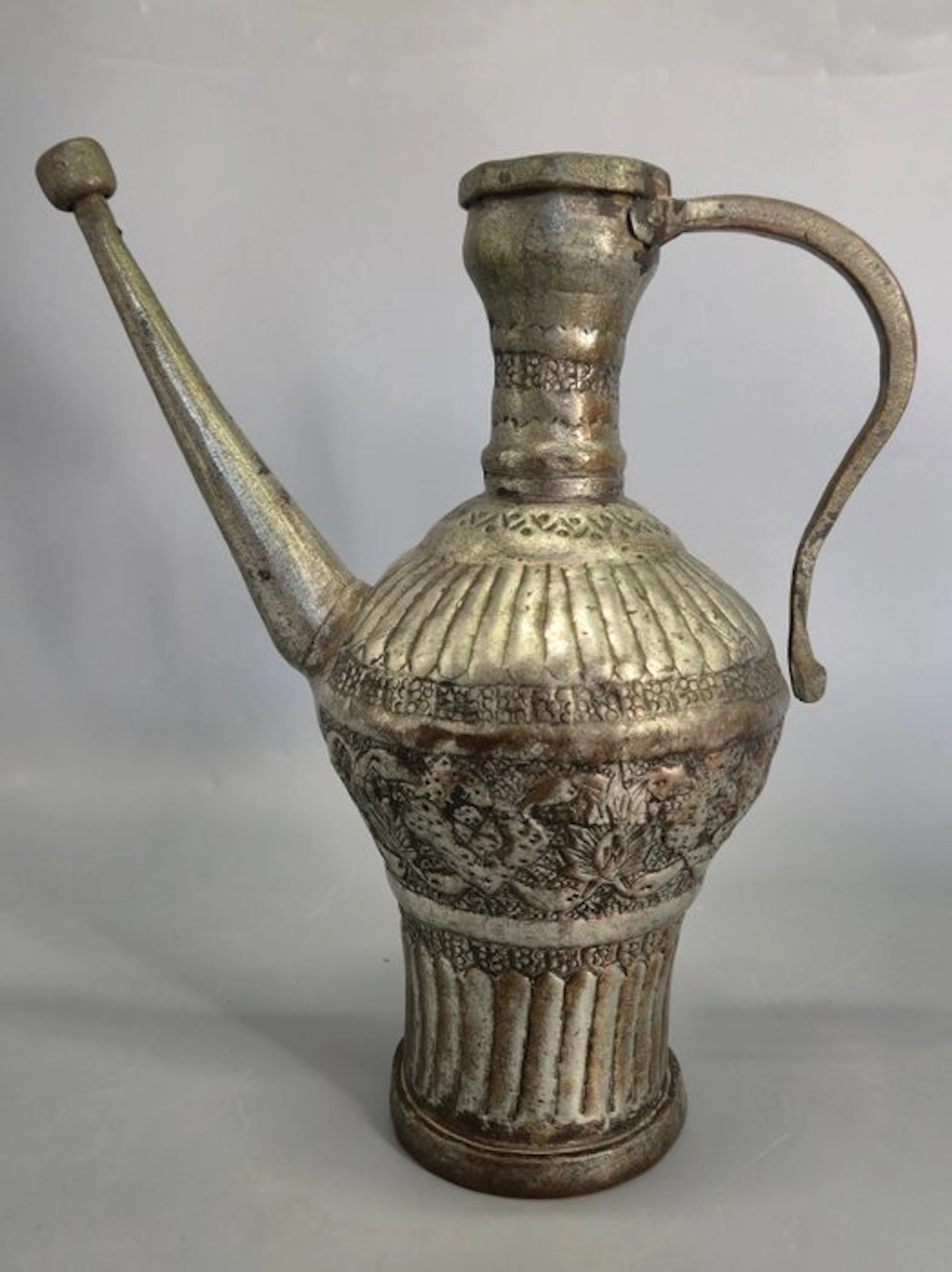 Ewer - Antike Orientalische Messingkanne – Aftaba Waschkanne Kanne - Messing