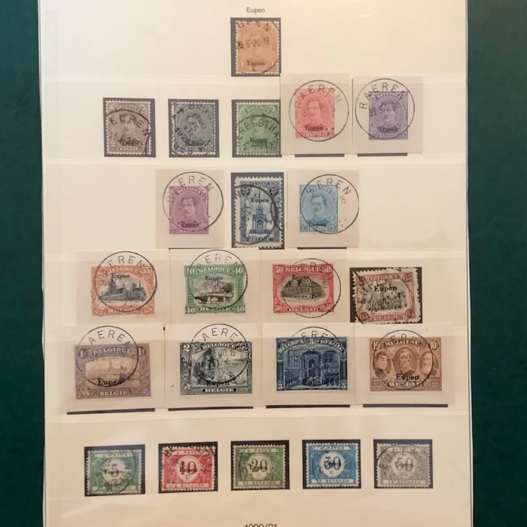 Belgium – Eupen and Malmedy 1920 - Eupen: complete issue...