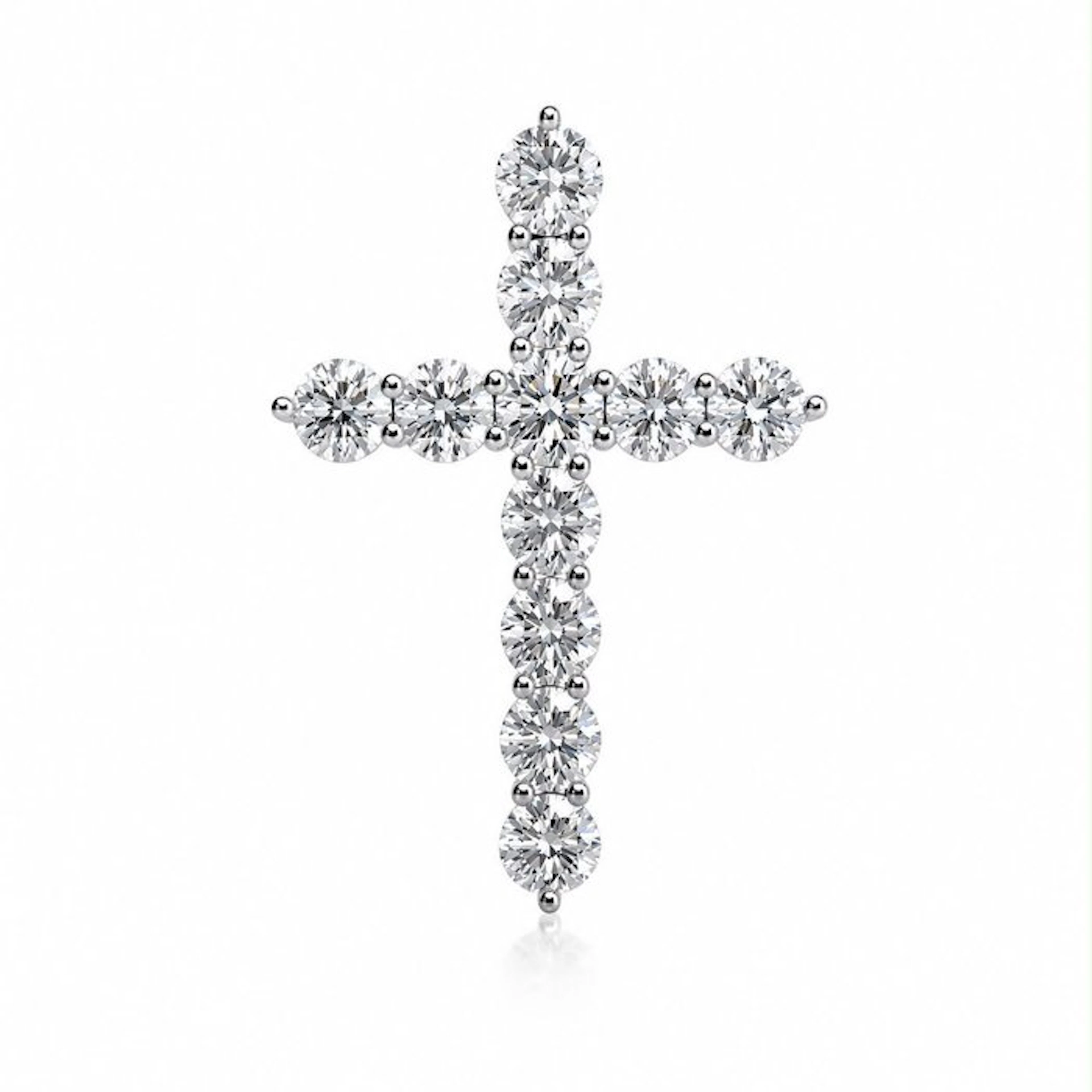 No reserve price - Pendant - 14 kt. White gold - 2.09ct. tw. Diamond
