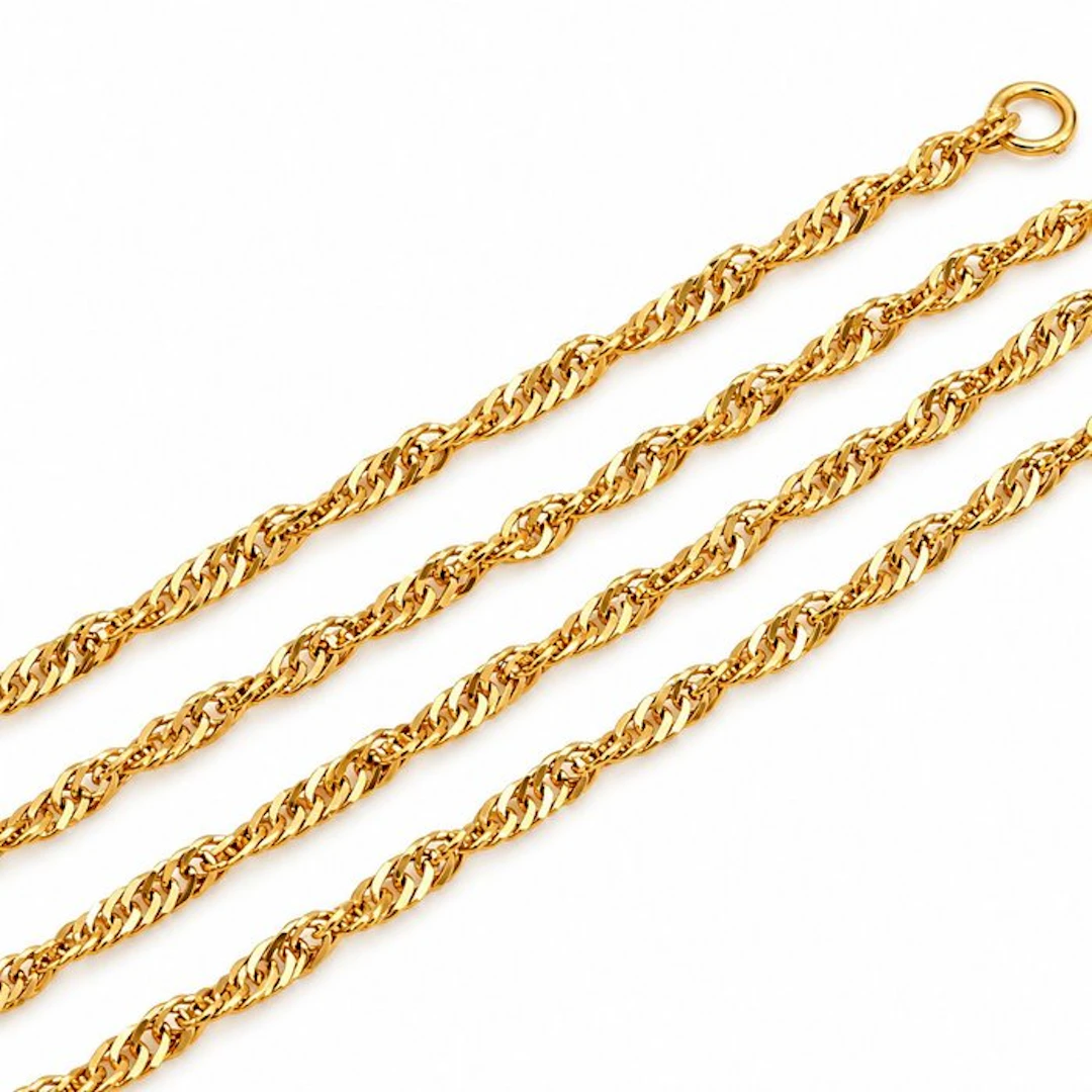No reserve price - Necklace - 18 kt. Yellow gold - Made in Italy - Handmade