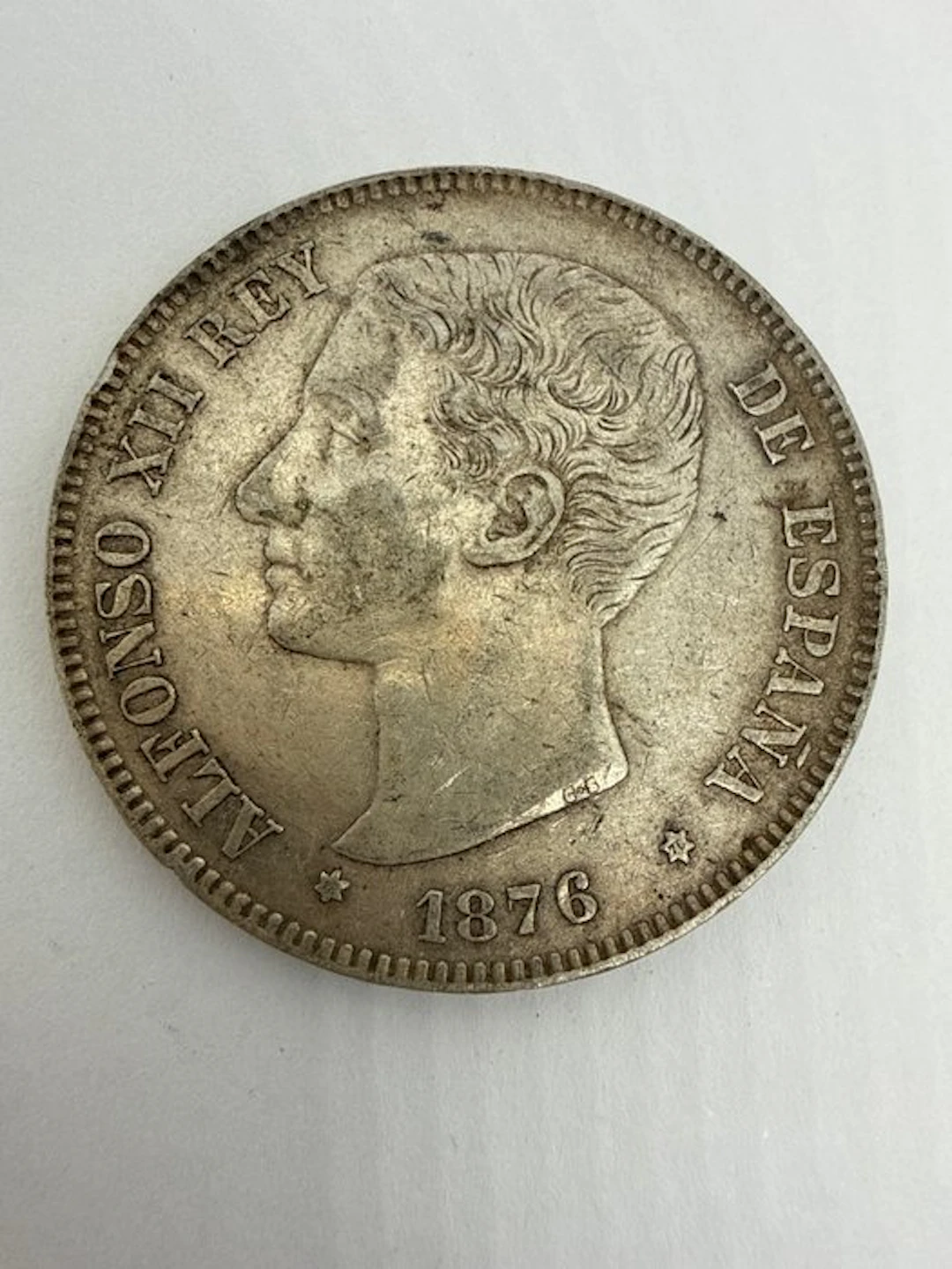 Spain. Alfonso XII. 5 Pesetas 1876*76 (No reserve price)