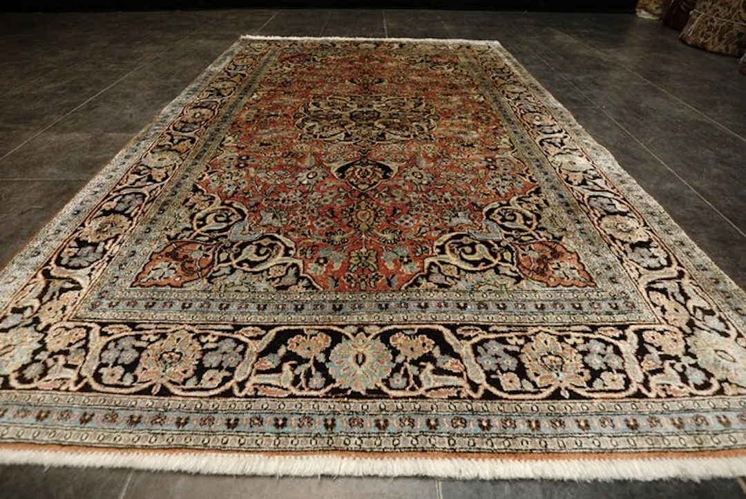 Cashmere Silk - Carpet - 188 cm - 123 cm - Silk rug cleaned