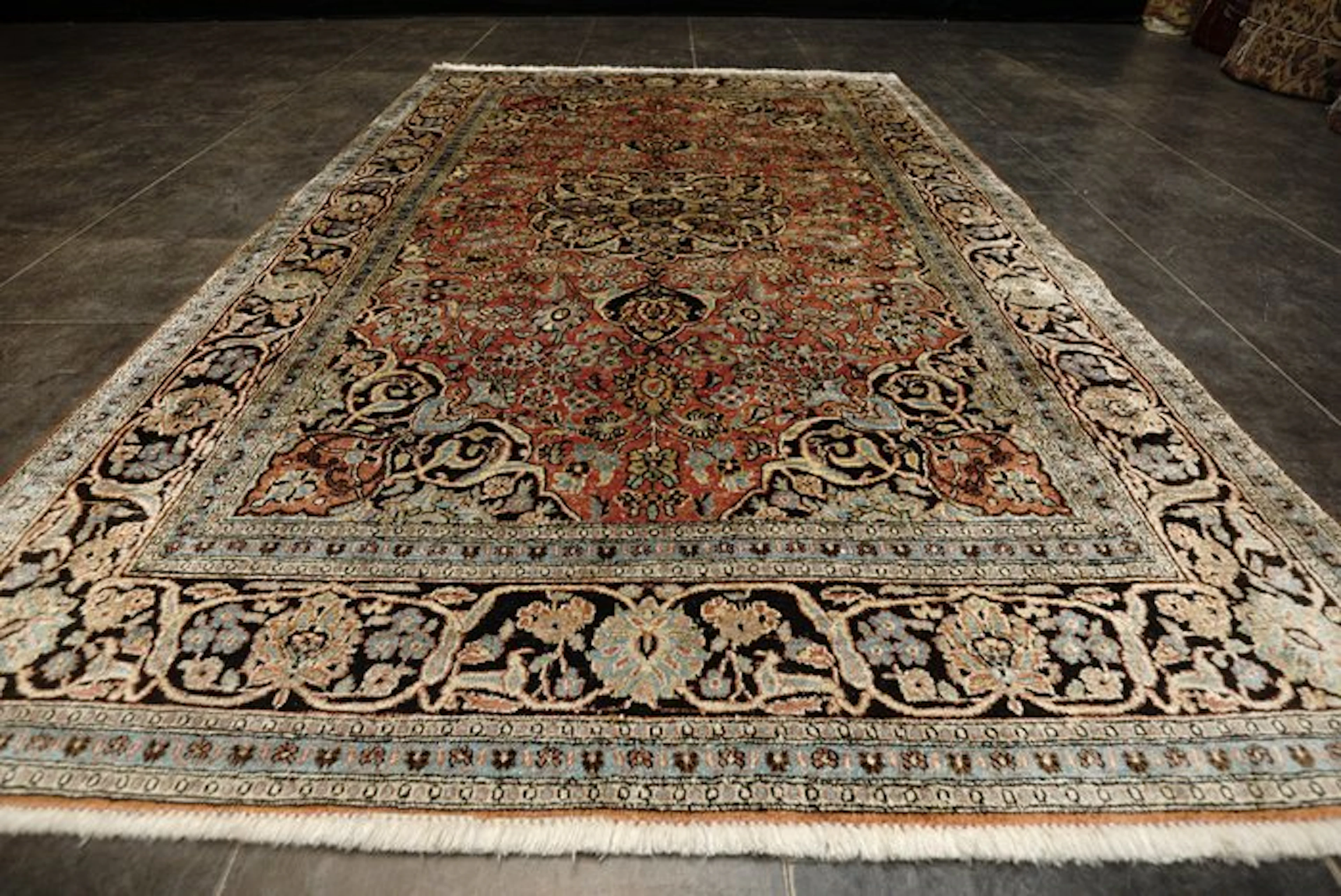 Cashmere Silk - Carpet - 188 cm - 123 cm - Silk rug cleaned
