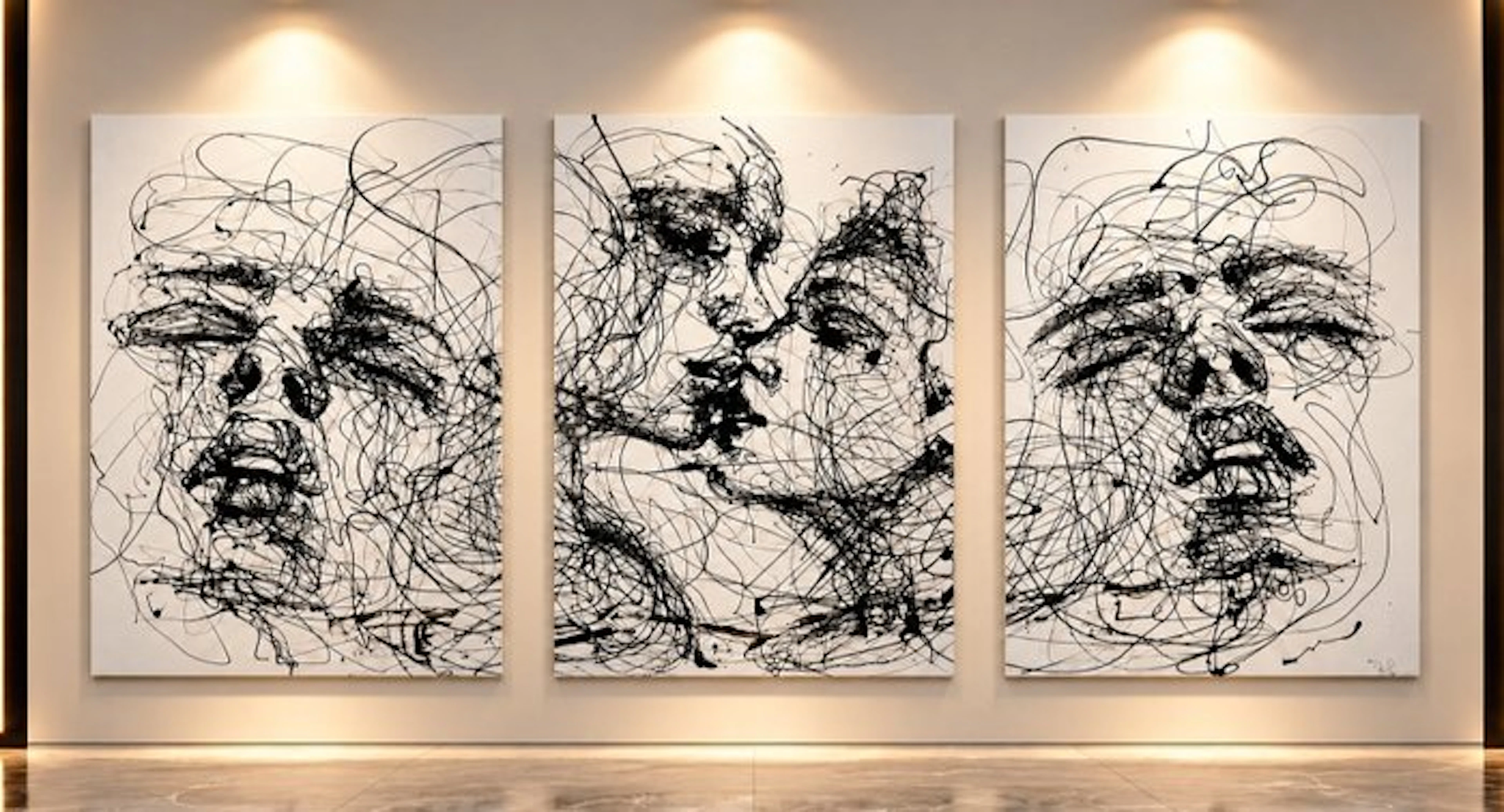 D. Witschkanow - ► „Between Ruin and Touch - Erotica“ – Triptychon № I (XXL)