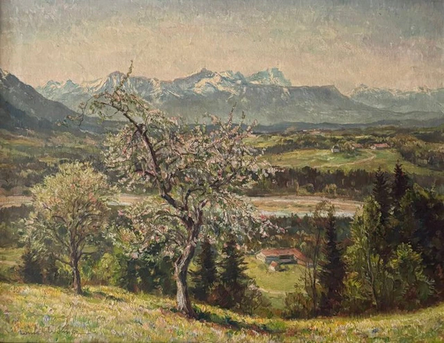 Louis Wöhner (1888–1958) - Aus dem Isartal in Hechenberg vor Bad Tölz