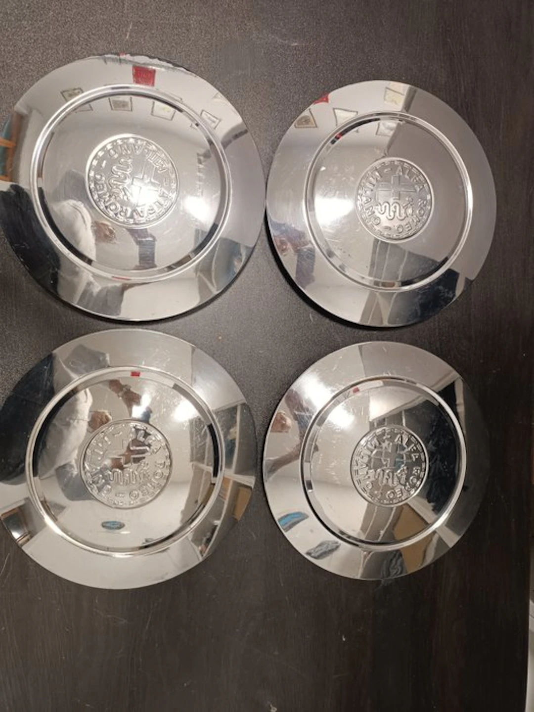 Wheel hub - Alfa Romeo - Set 4 coppe ruota Giulia e Giulietta