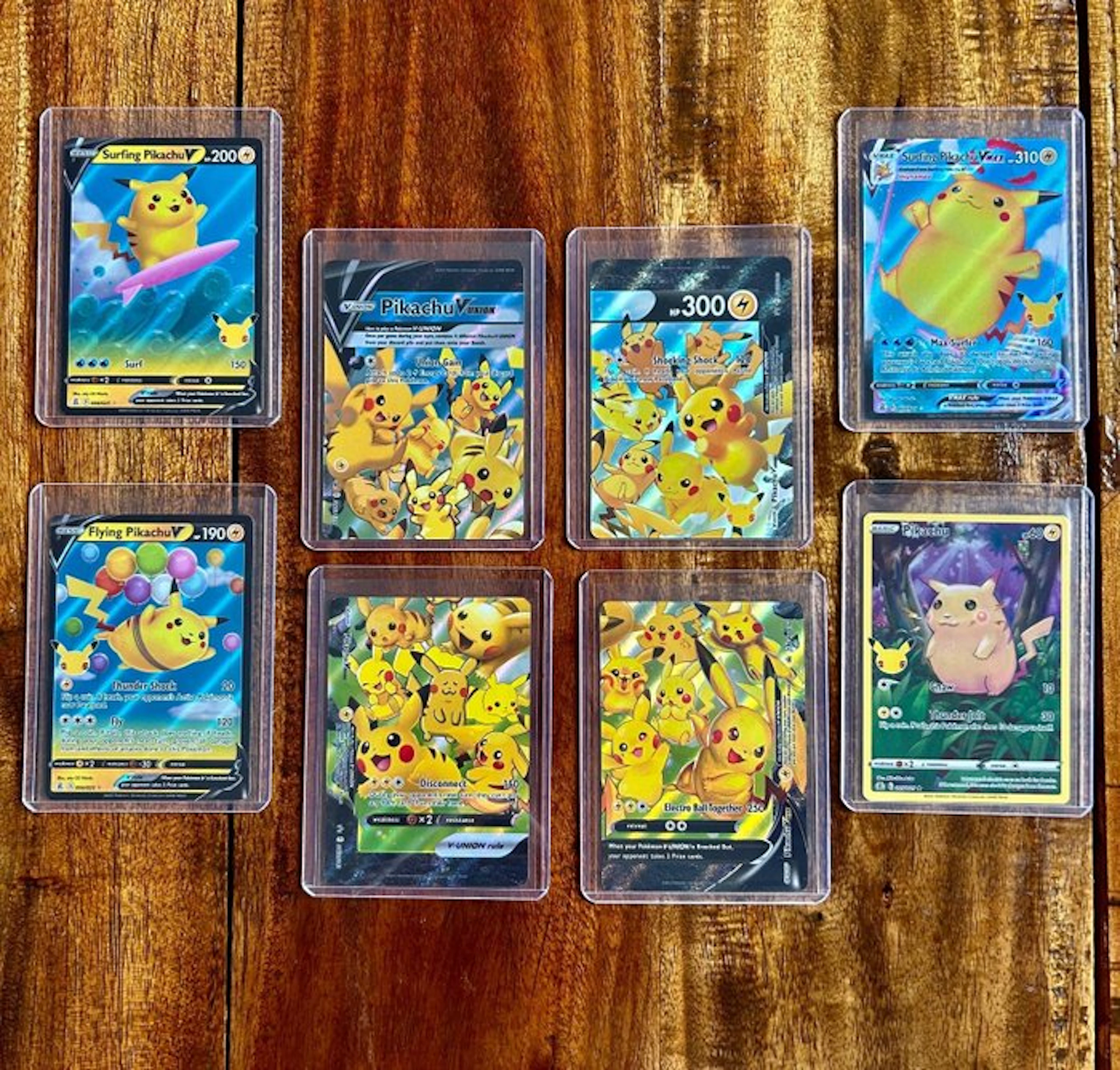 Pokémon - 8 Card - Pikachu Collection 25th anniversary Full art