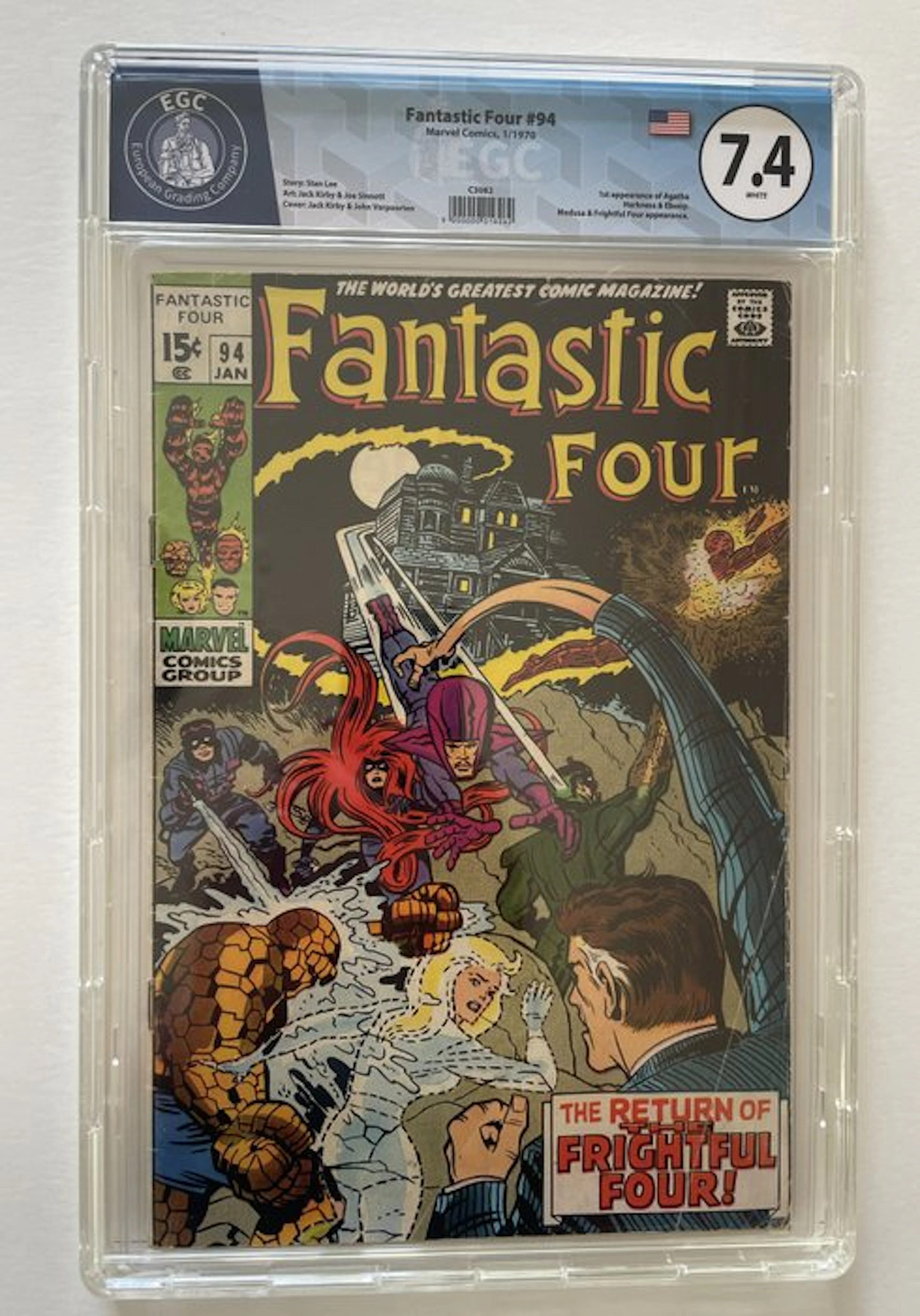 Fantastic Four #94 - EGC 7.4 - The Return of the...