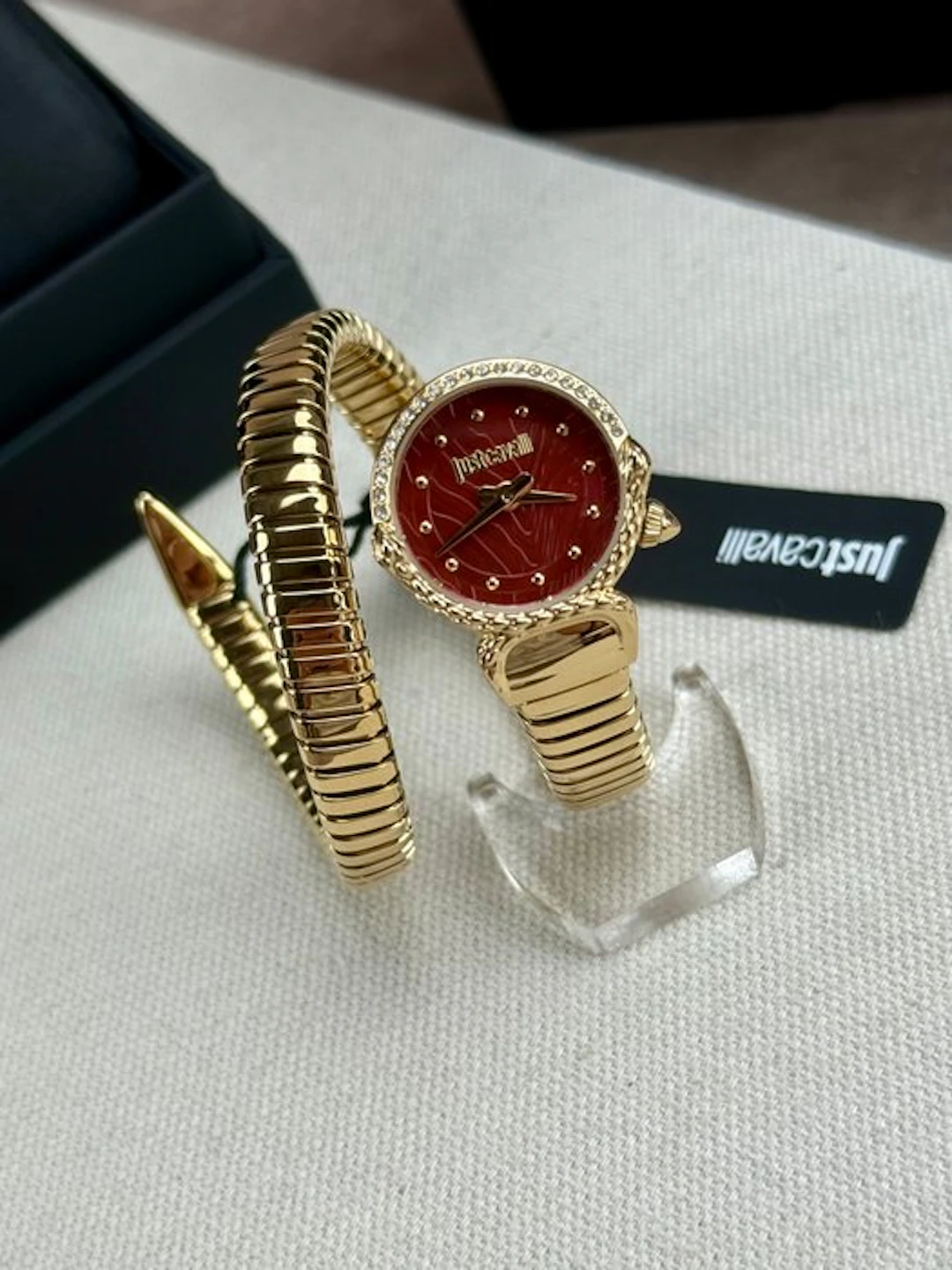Just Cavalli - Signature Snake watch red - No reserve...