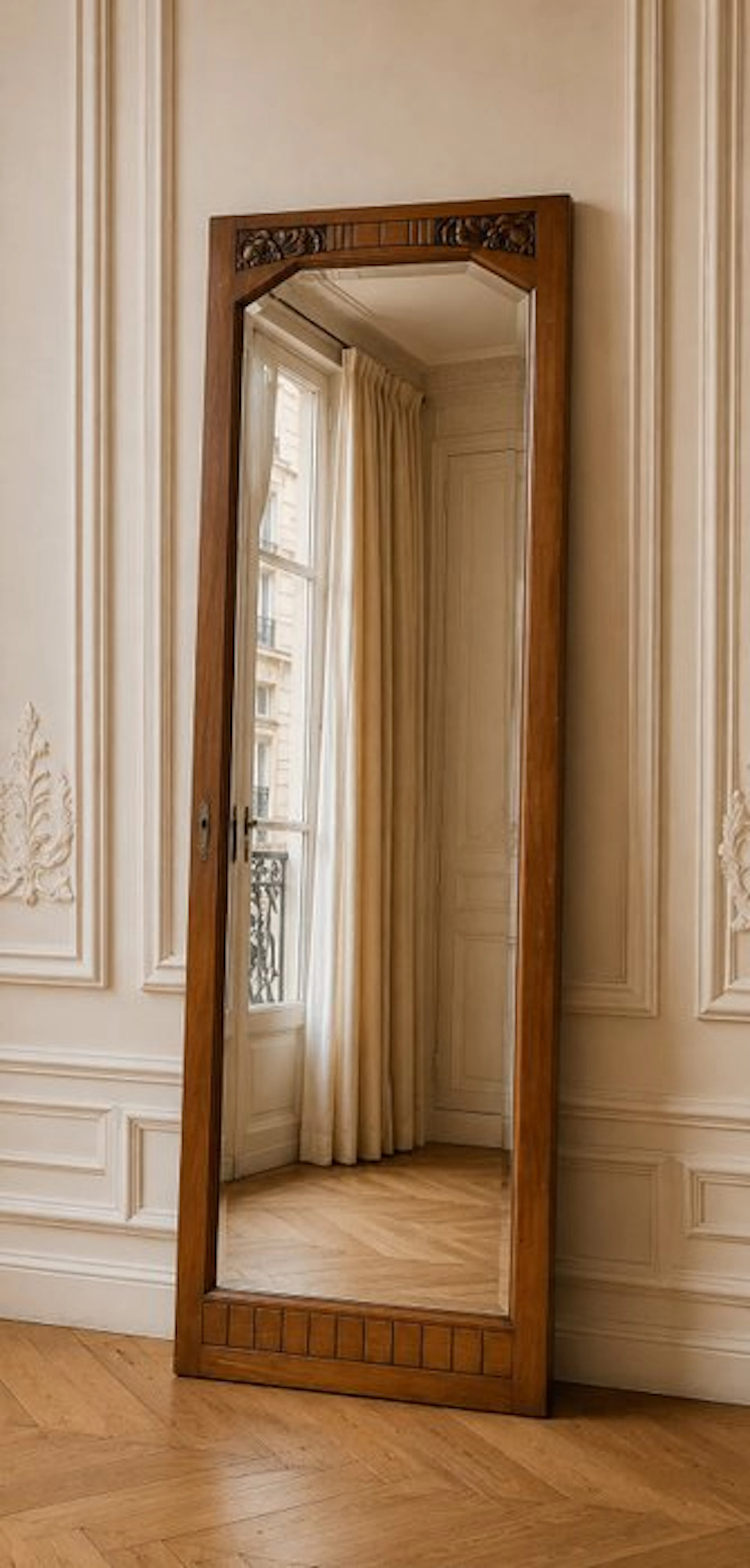 Mirror - Wood - Art Deco - H.180cm
