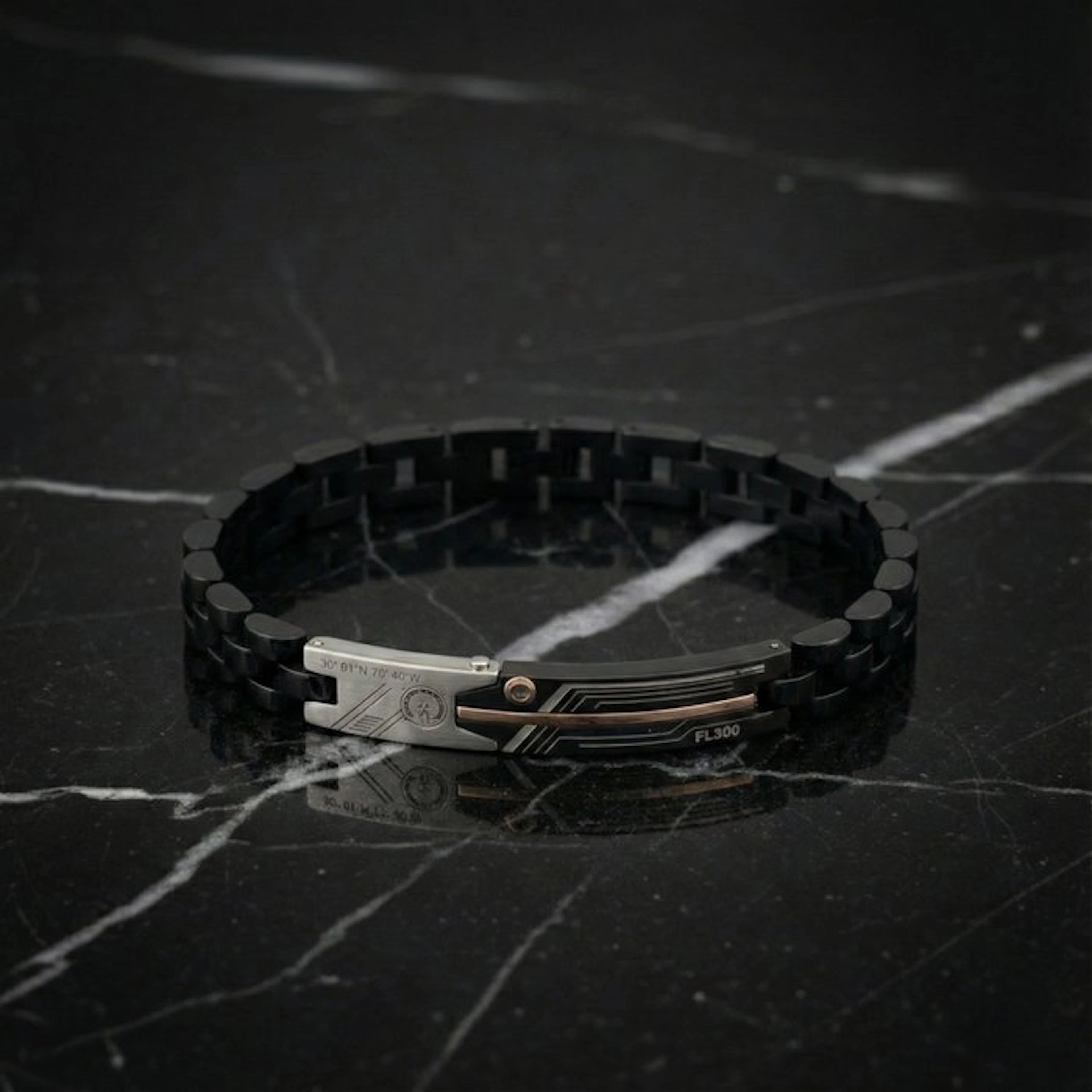 18 kt. - Base bracelet in surgical steel, Rose gold - Bracelet - Made in Italy