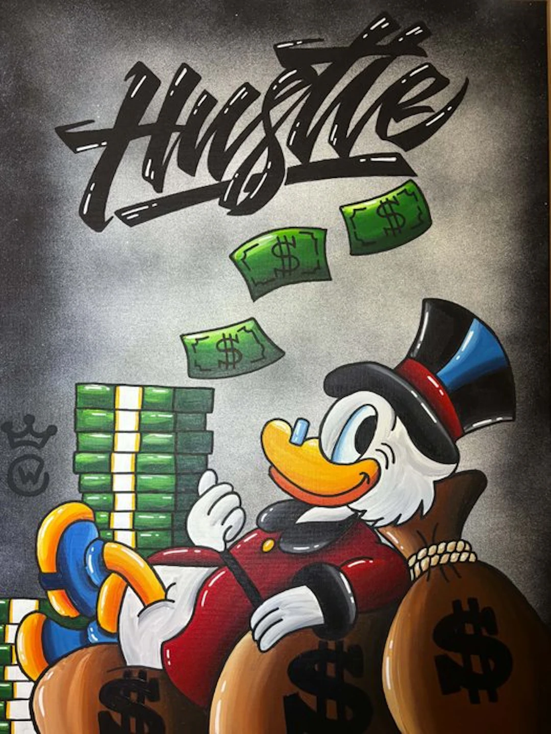 Xavier Van Walsem (1980) - Scrooge mcduck Huslte lay back handpainted 1/1