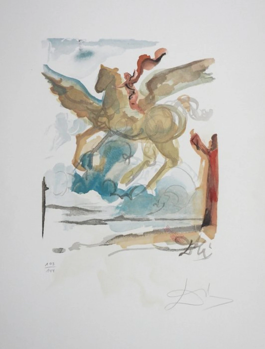 Salvador Dali (1904-1989) - L'Art D'Aimer- Ovide - Un Généreux Coursier