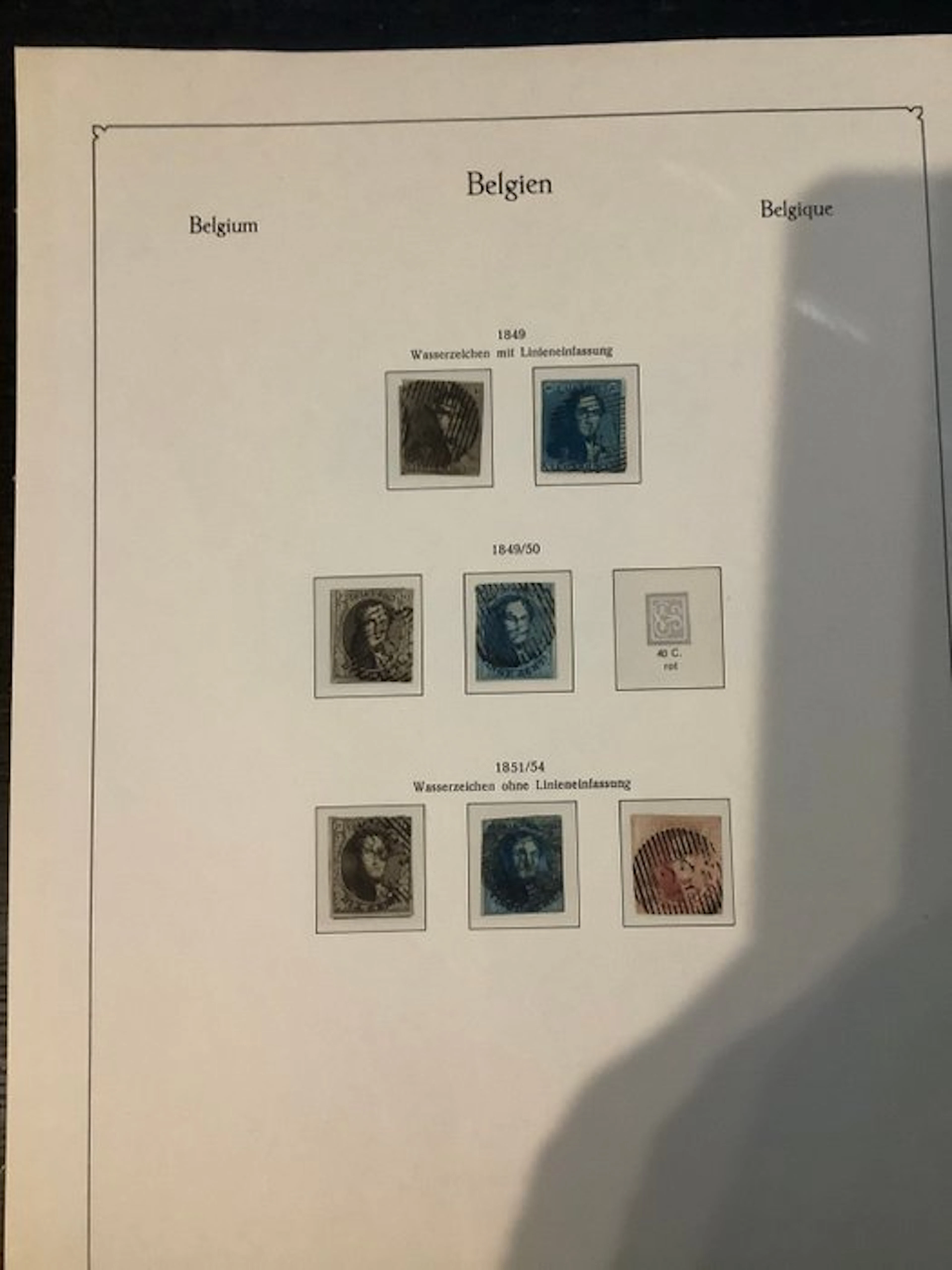 Belgium 1849/1905 - Almost complete collection between numbers 1 and 80.