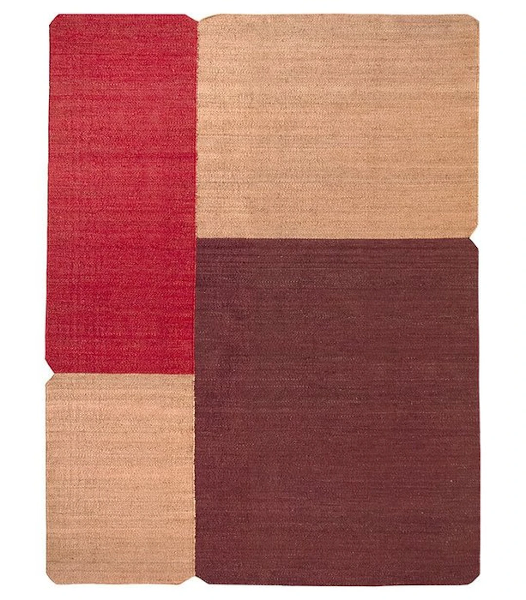 Jute - Marbella Red 300x240 - Carpet - 300 cm - 240 cm