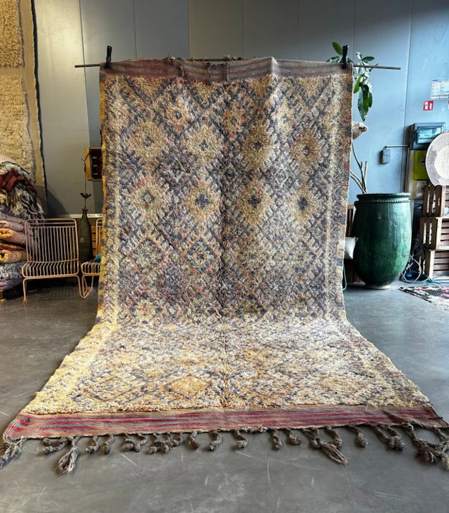 Vintage Talsint Rug from the Haouz Region – Handwoven...