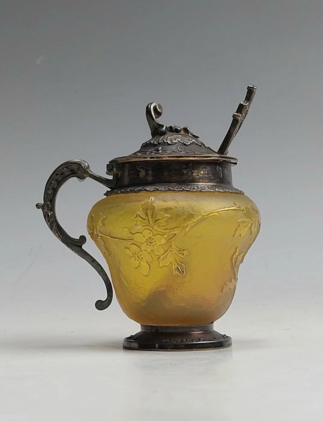 Daum Frères - Moise Vierny (Zilversmid M.V.) - Sugar pot (4) - .925 silver