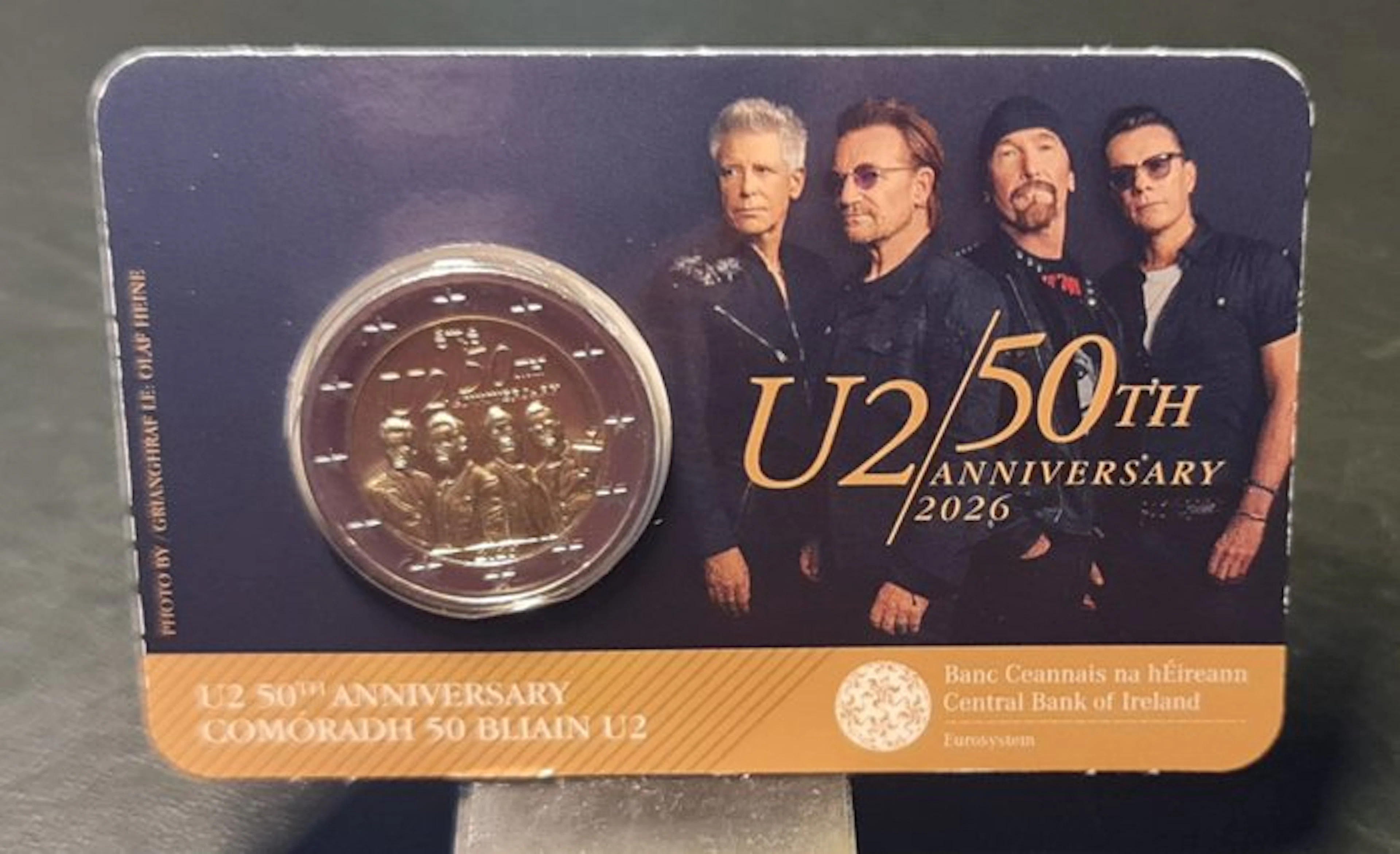 Ireland. 2 Euro 2026 "U2" (1 coincard) (No reserve price)
