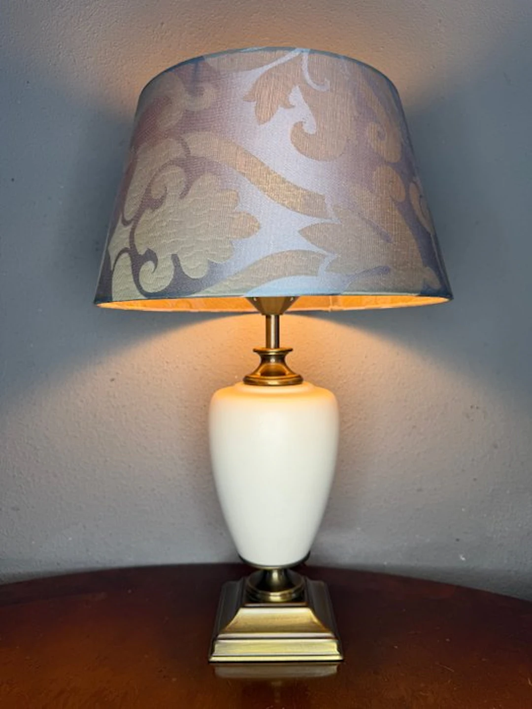 A.T.V Grootebroek - Table lamp - Ceramic, Textile, Brass - Vandeheg 46cm!
