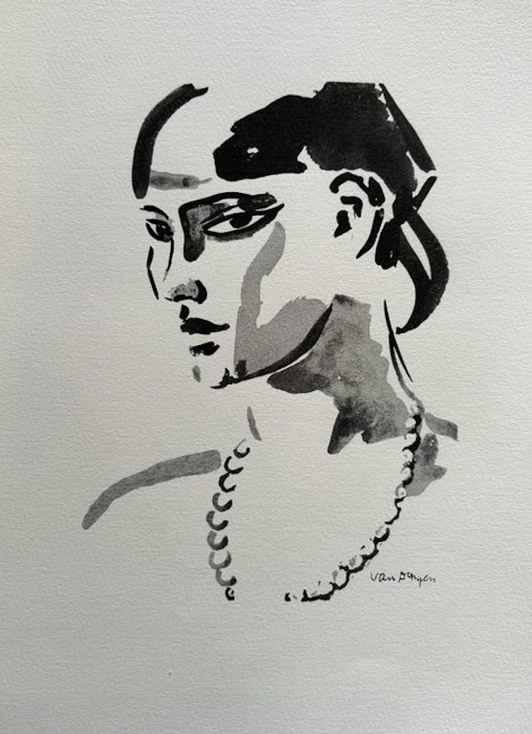Kees Van Dongen (1877-1968) - Jeune fille brune