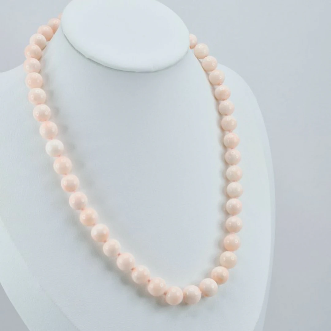 Coral - Silver, Gold-plated - Necklace - Corallo Rosé