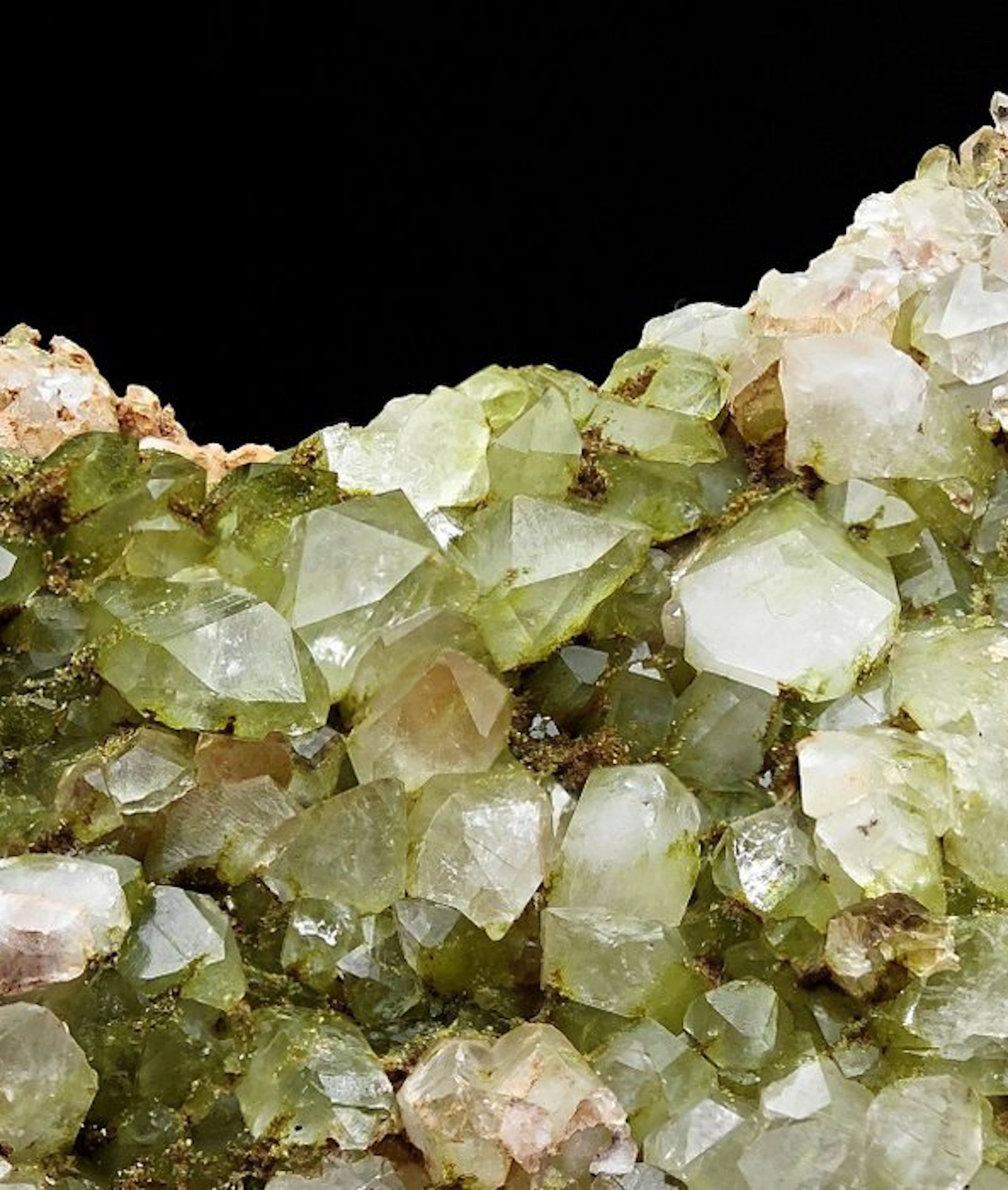 Aesthetic Quartz with Green Epidote Crystals on matrix...