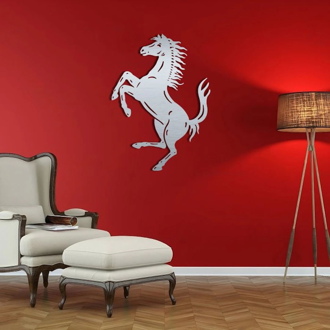 Sign - Ferrari - Professional wall sign logo Cavallino Rampante - Aluminium*